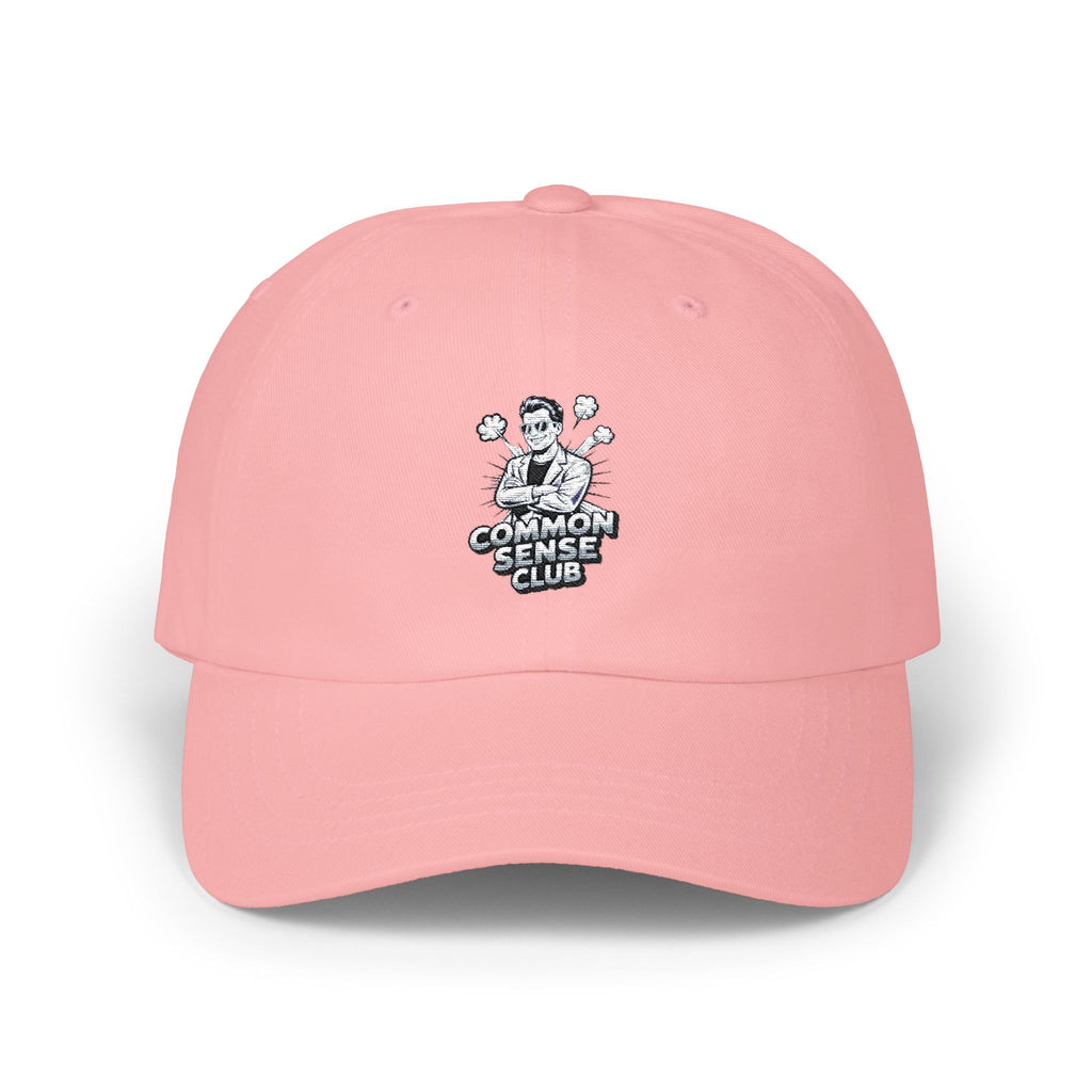 Common Sense Club Dad Cap | Funny Conservative Embroidered Hat | Anti-Woke Political Baseball Cap Streetwear