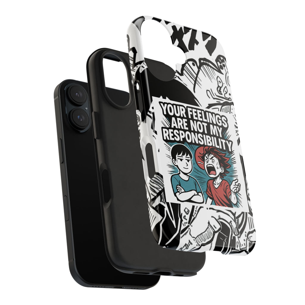 Your Feelings Are Not My Responsibility Phone Case | Funny Conservative Manga Comic iPhone & Samsung Cover