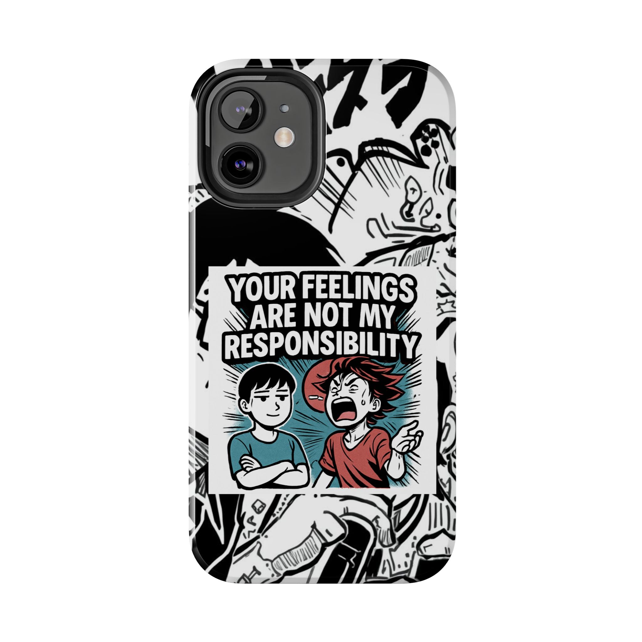 Your Feelings Are Not My Responsibility Phone Case | Funny Conservative Manga Comic iPhone & Samsung Cover