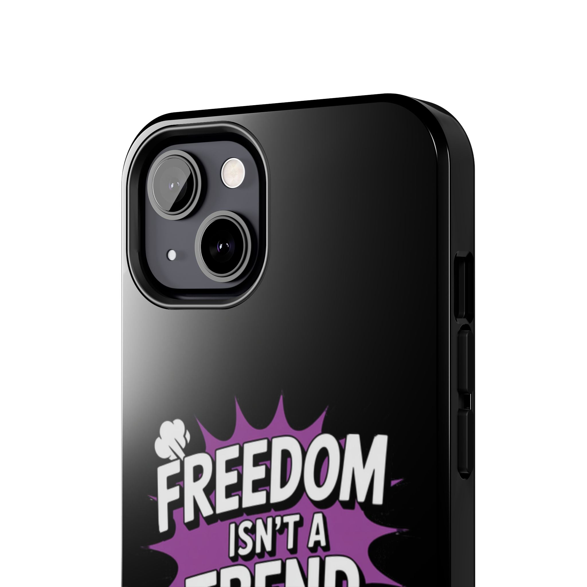 Freedom Isnt a Trend Phone Case | Conservative iPhone & Samsung Cover | Anti-Woke Comic Style Case | Republican Free Speech Accessory