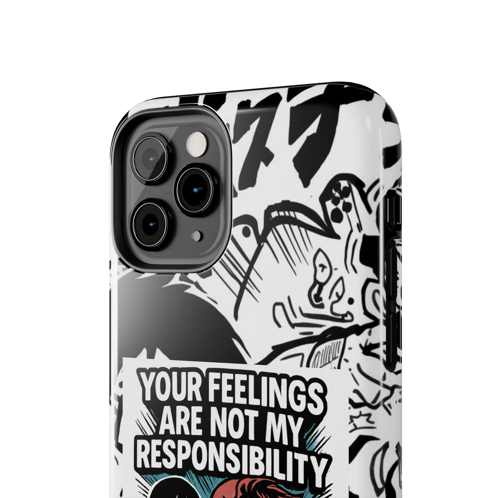 Your Feelings Are Not My Responsibility Phone Case | Funny Conservative Manga Comic iPhone & Samsung Cover