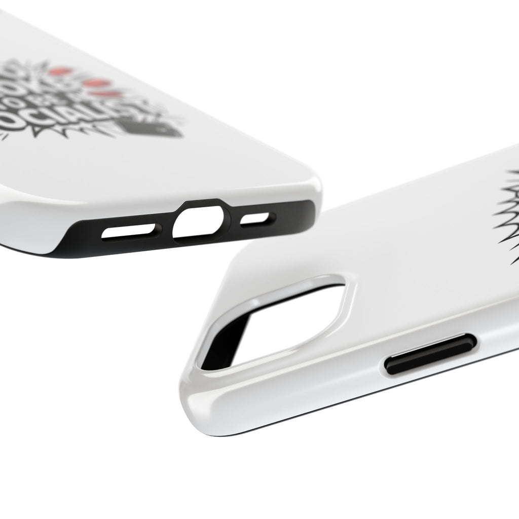 Too Broke to Be a Socialist Phone Case | Funny Conservative iPhone & Samsung Cover | Anti-Woke Political Comic Case