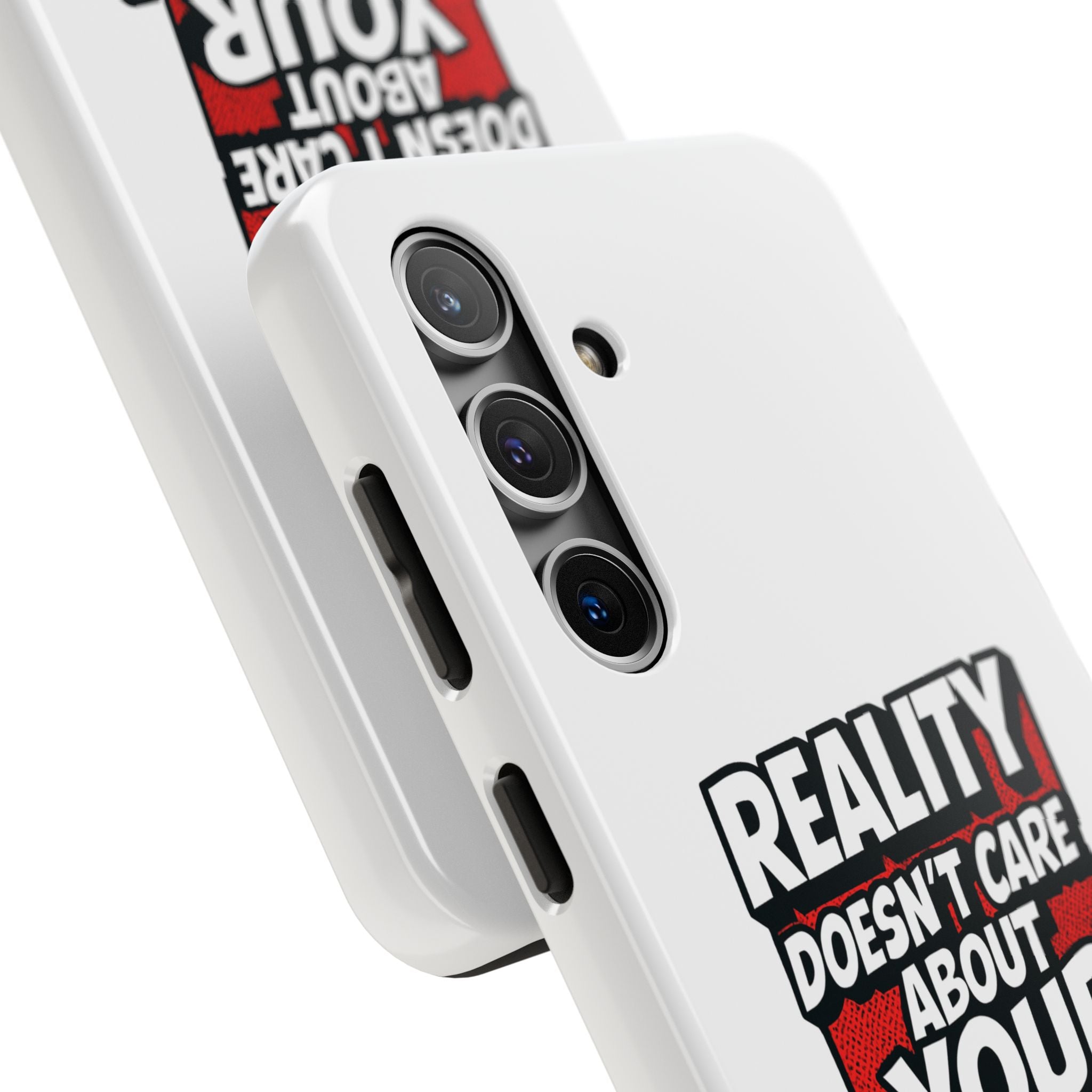 Reality Doesn't Care About Your Opinion Phone Case | Funny Conservative iPhone & Samsung Cover | Anti-Woke Political Graphic Case