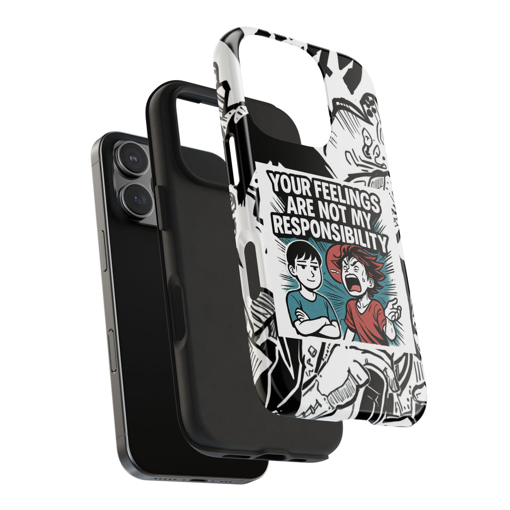 Your Feelings Are Not My Responsibility Phone Case | Funny Conservative Manga Comic iPhone & Samsung Cover