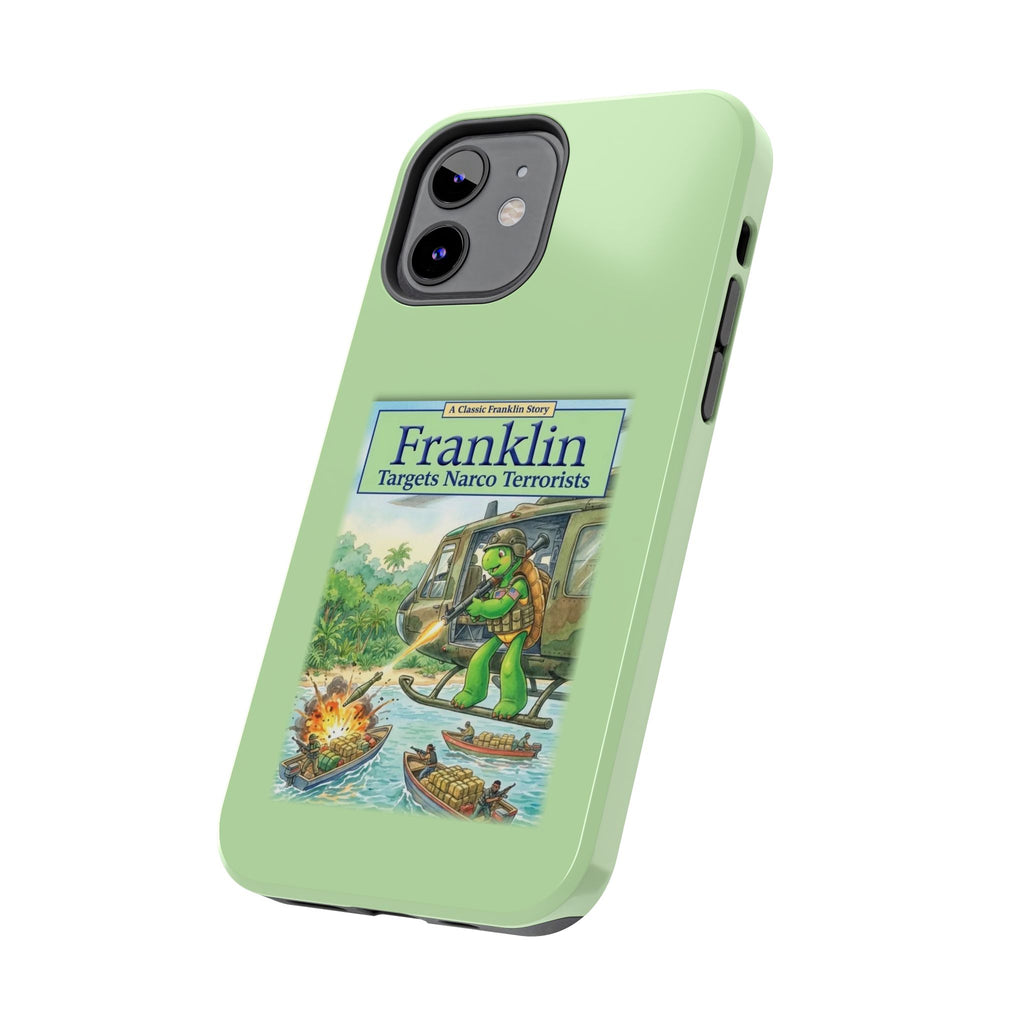 Franklin Targets Narco Terrorists Phone Case | Retro Turtle Graphic iPhone & Samsung Cover