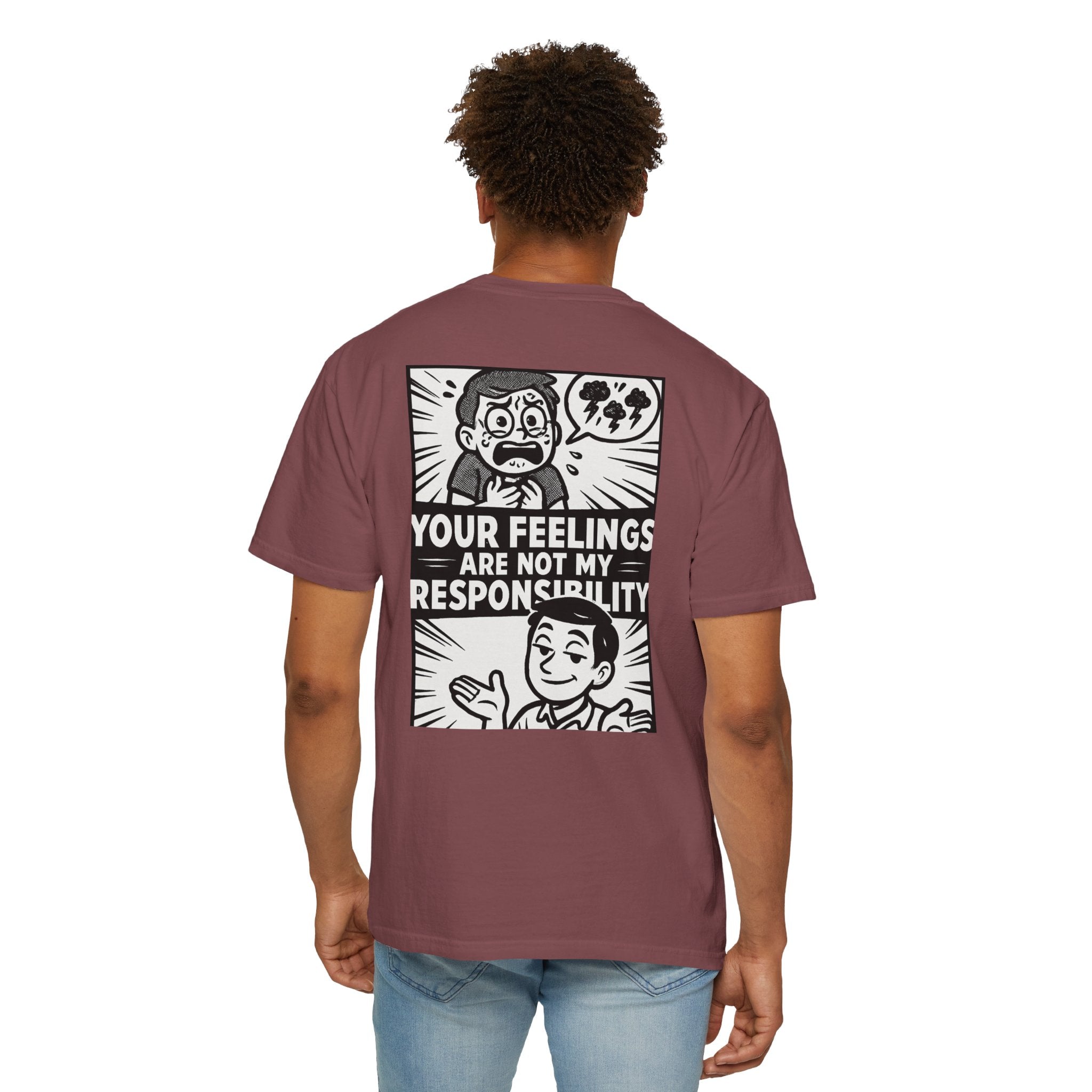 FACT > FEELINGS Graphic T-Shirt | Logic & Satire Streetwear Tee | No Offense Club