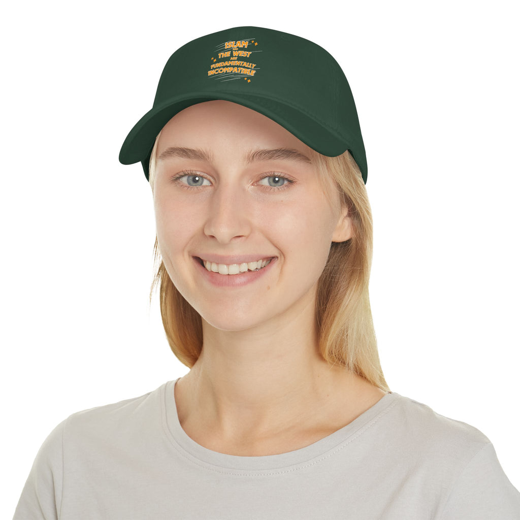 Islam and the West are Fundamentally Incompatible Low-Profile Cotton Twill Baseball Cap | Minimal Embroidered Statement Hat