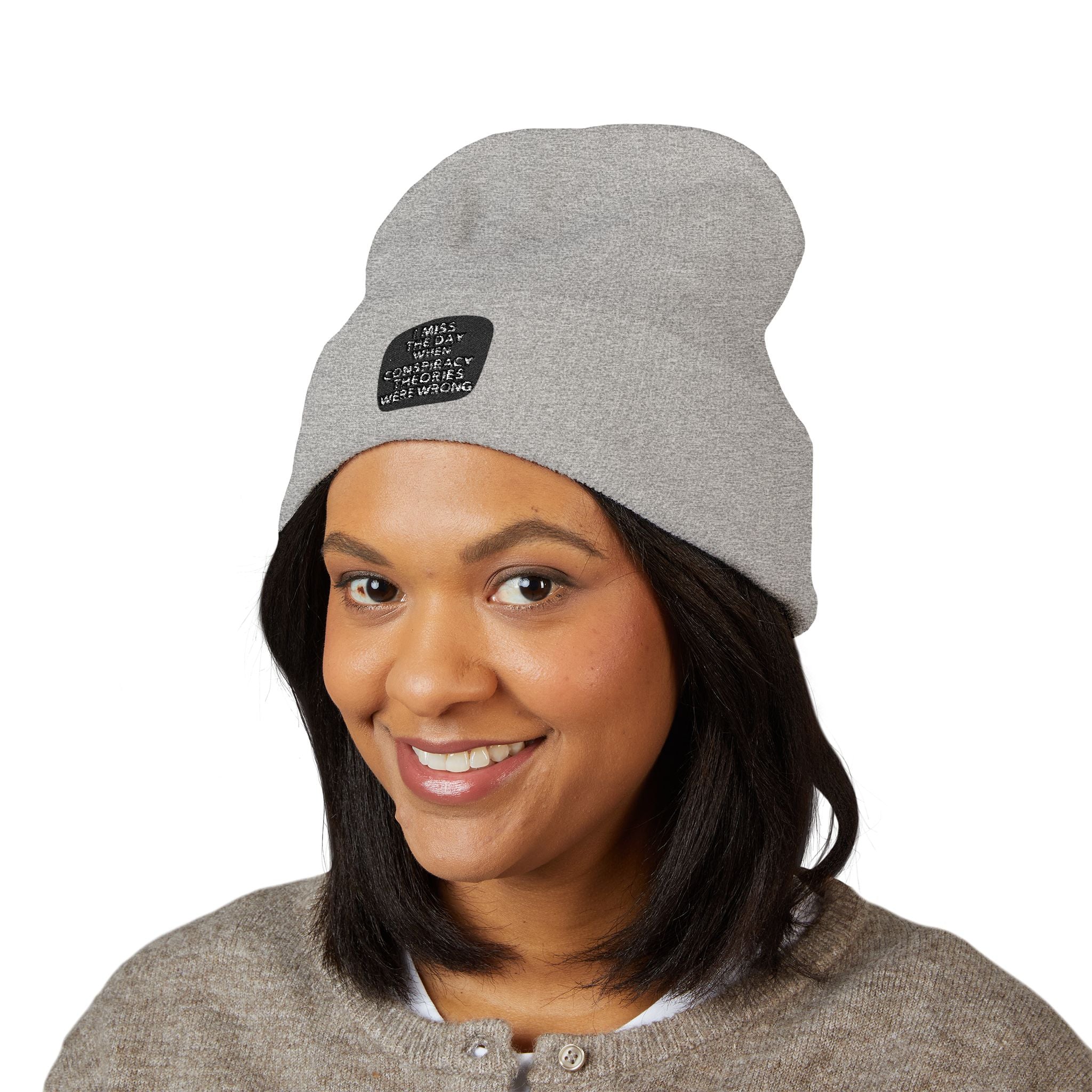 I Miss the Days When Conspiracy Theories Were Wrong Beanie | Retro Cuffed Hat