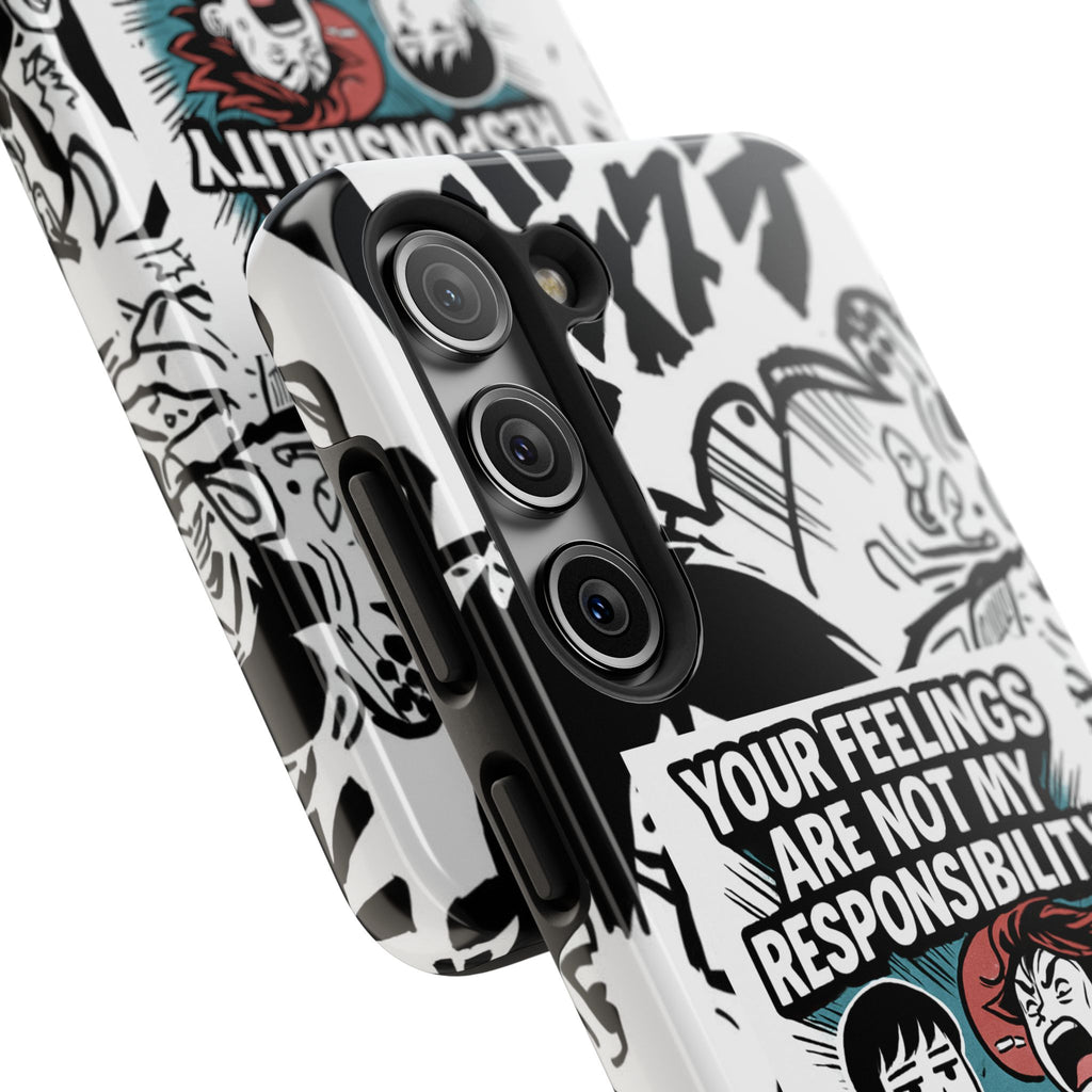 Your Feelings Are Not My Responsibility Phone Case | Funny Conservative Manga Comic iPhone & Samsung Cover
