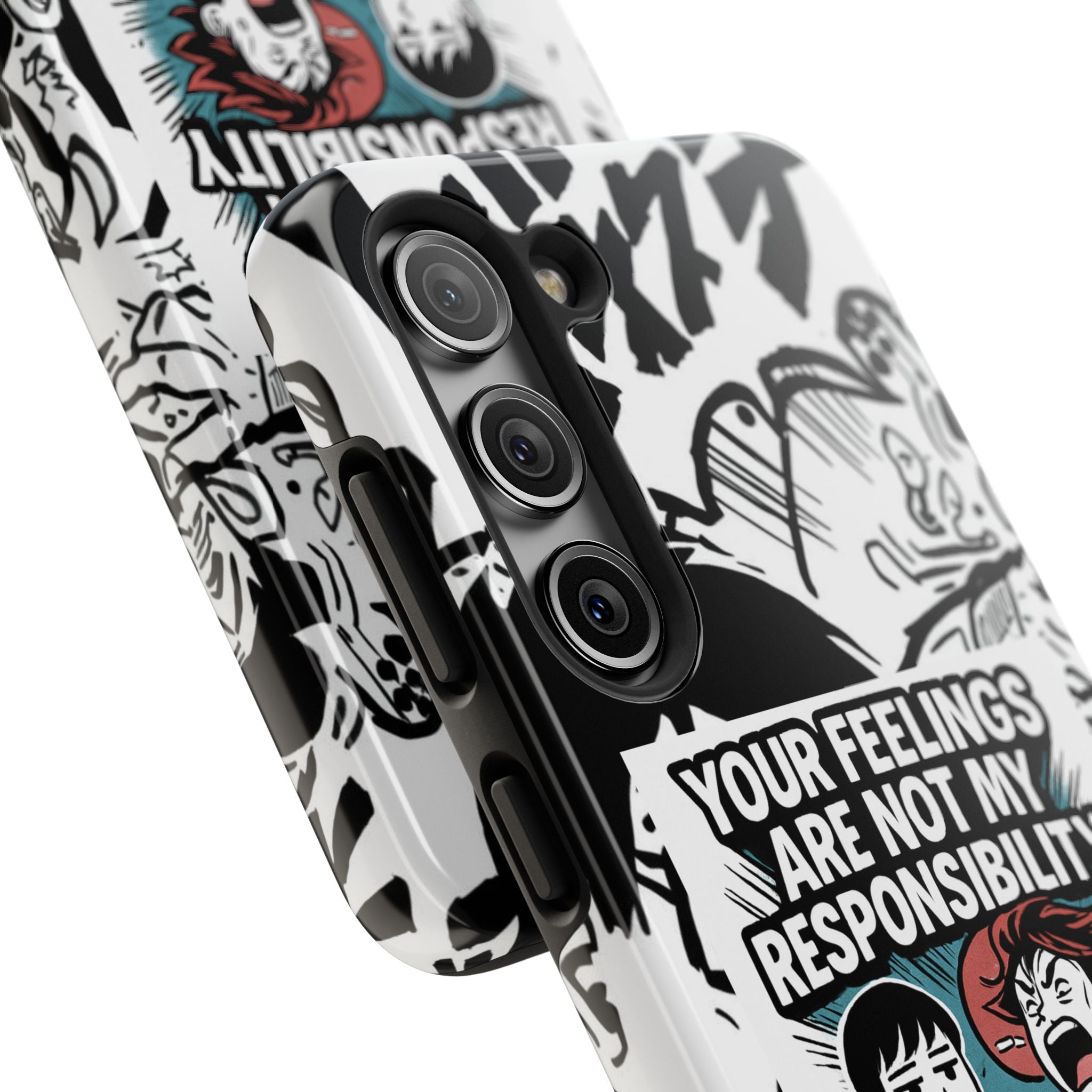 Your Feelings Are Not My Responsibility Phone Case | Funny Conservative Manga Comic iPhone & Samsung Cover