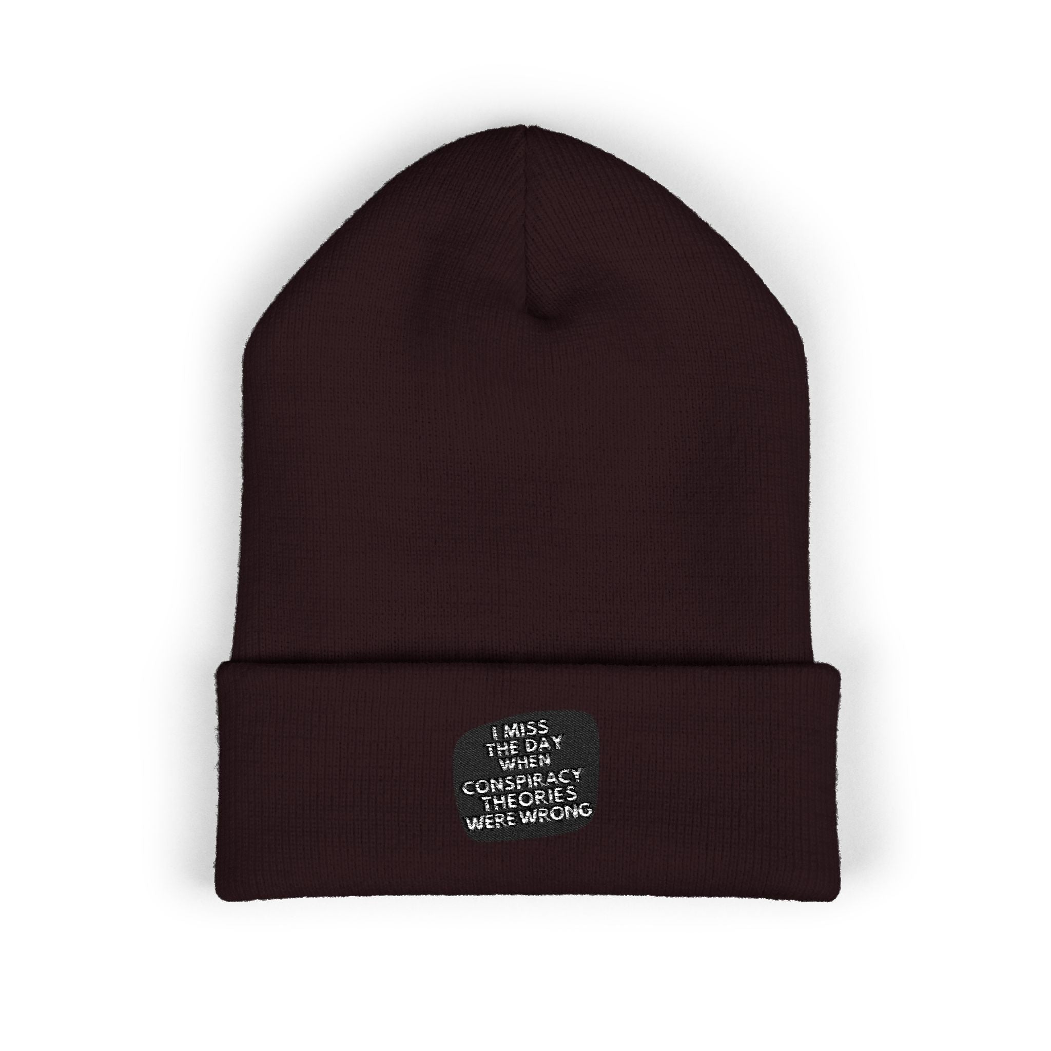I Miss the Days When Conspiracy Theories Were Wrong Beanie | Retro Cuffed Hat