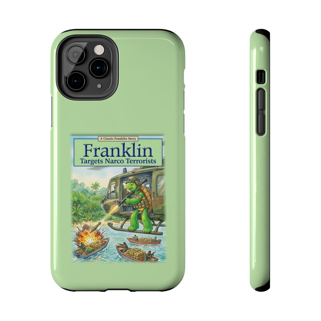 Franklin Targets Narco Terrorists Phone Case | Retro Turtle Graphic iPhone & Samsung Cover