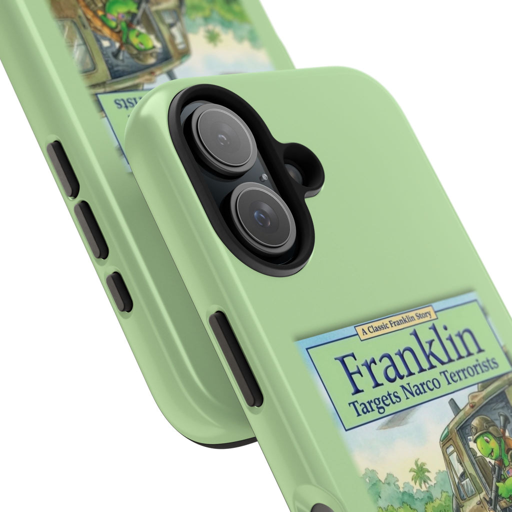 Franklin Targets Narco Terrorists Phone Case | Retro Turtle Graphic iPhone & Samsung Cover