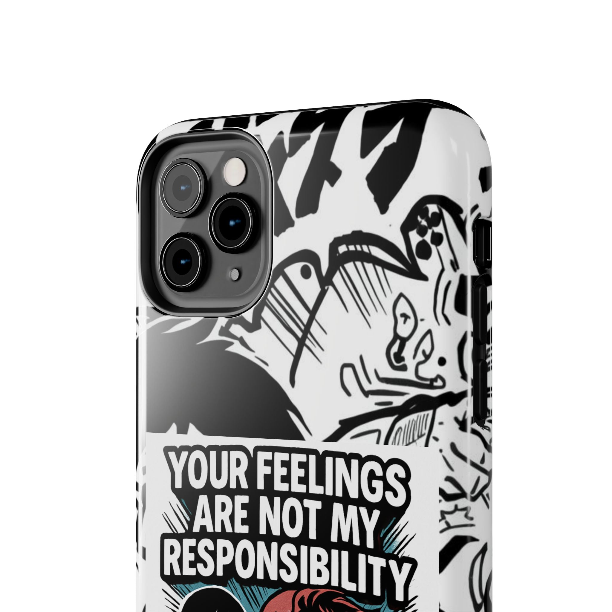 Your Feelings Are Not My Responsibility Phone Case | Funny Conservative Manga Comic iPhone & Samsung Cover