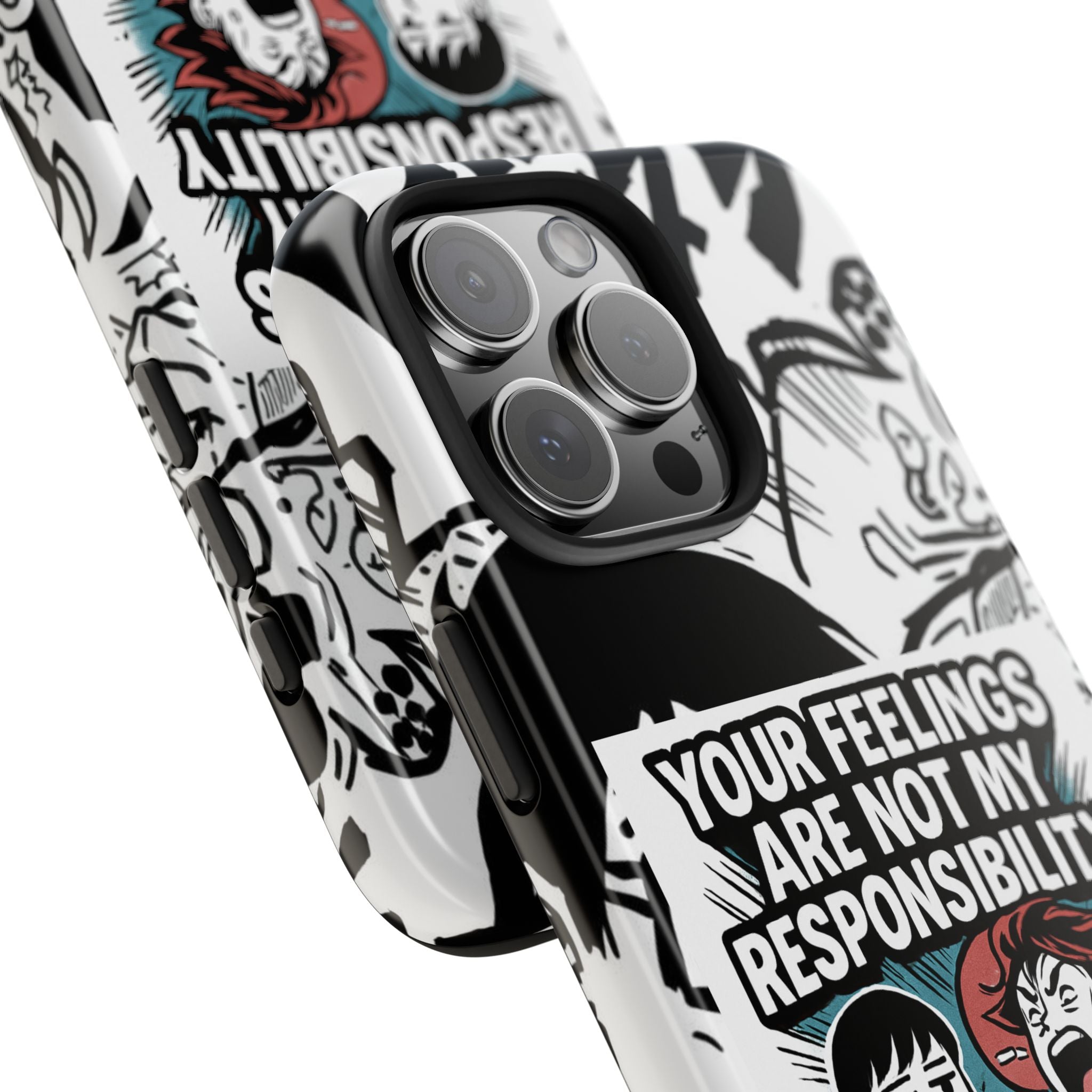 Your Feelings Are Not My Responsibility Phone Case | Funny Conservative Manga Comic iPhone & Samsung Cover