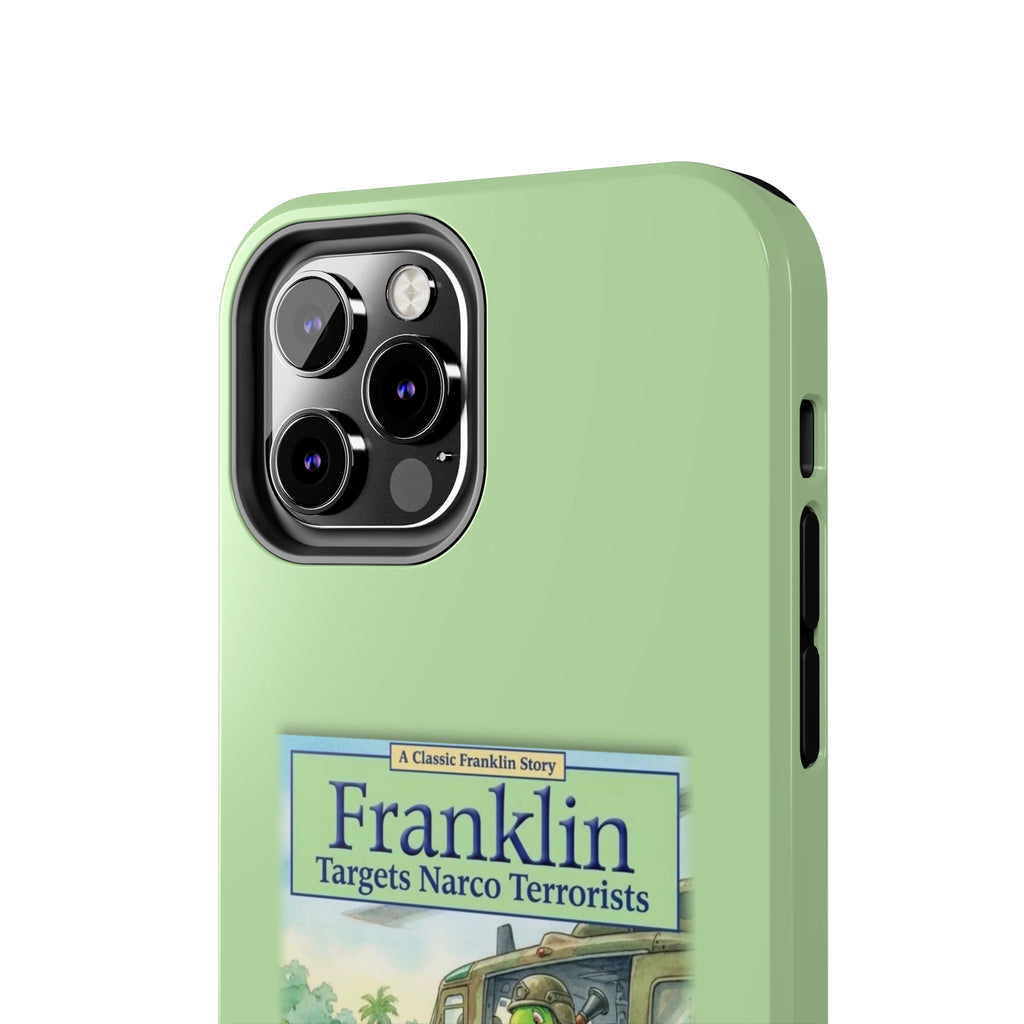 Franklin Targets Narco Terrorists Phone Case | Retro Turtle Graphic iPhone & Samsung Cover