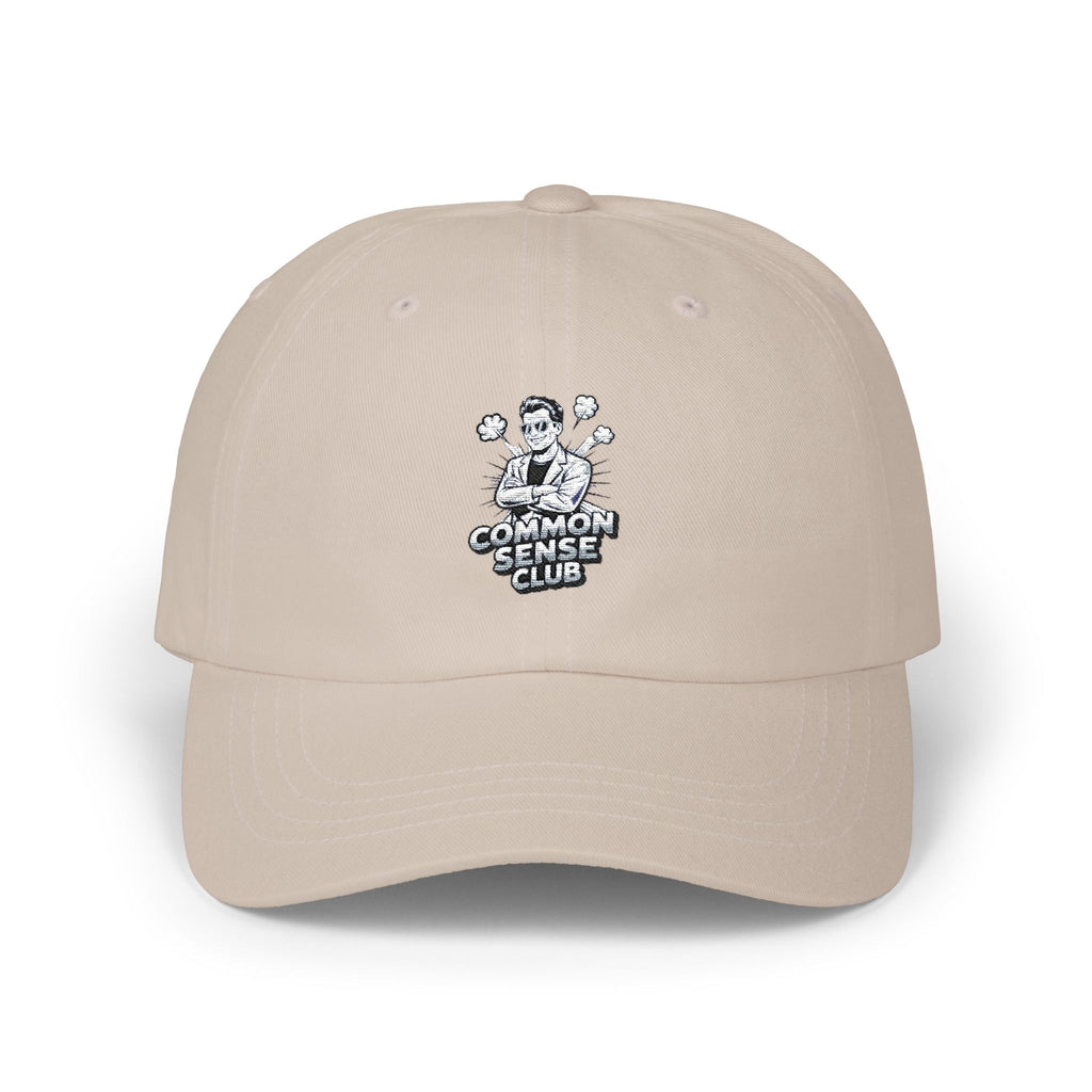 Common Sense Club Dad Cap | Funny Conservative Embroidered Hat | Anti-Woke Political Baseball Cap Streetwear