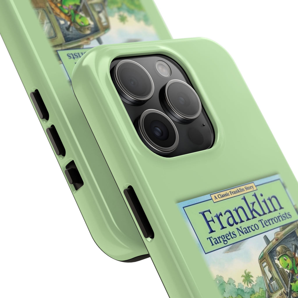 Franklin Targets Narco Terrorists Phone Case | Retro Turtle Graphic iPhone & Samsung Cover