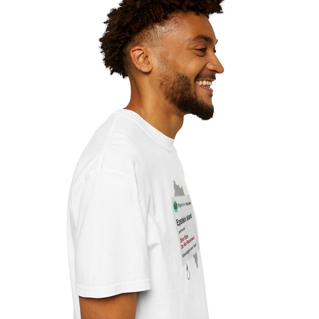 Epstein Island One-Star Review T-Shirt | Political Satire Tee