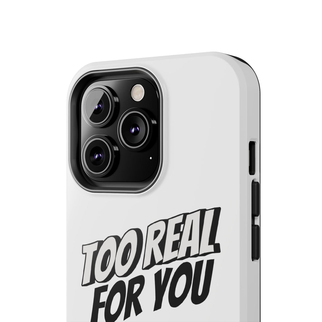 Too Real For You graphic phone case | Manga comic black white iPhone case