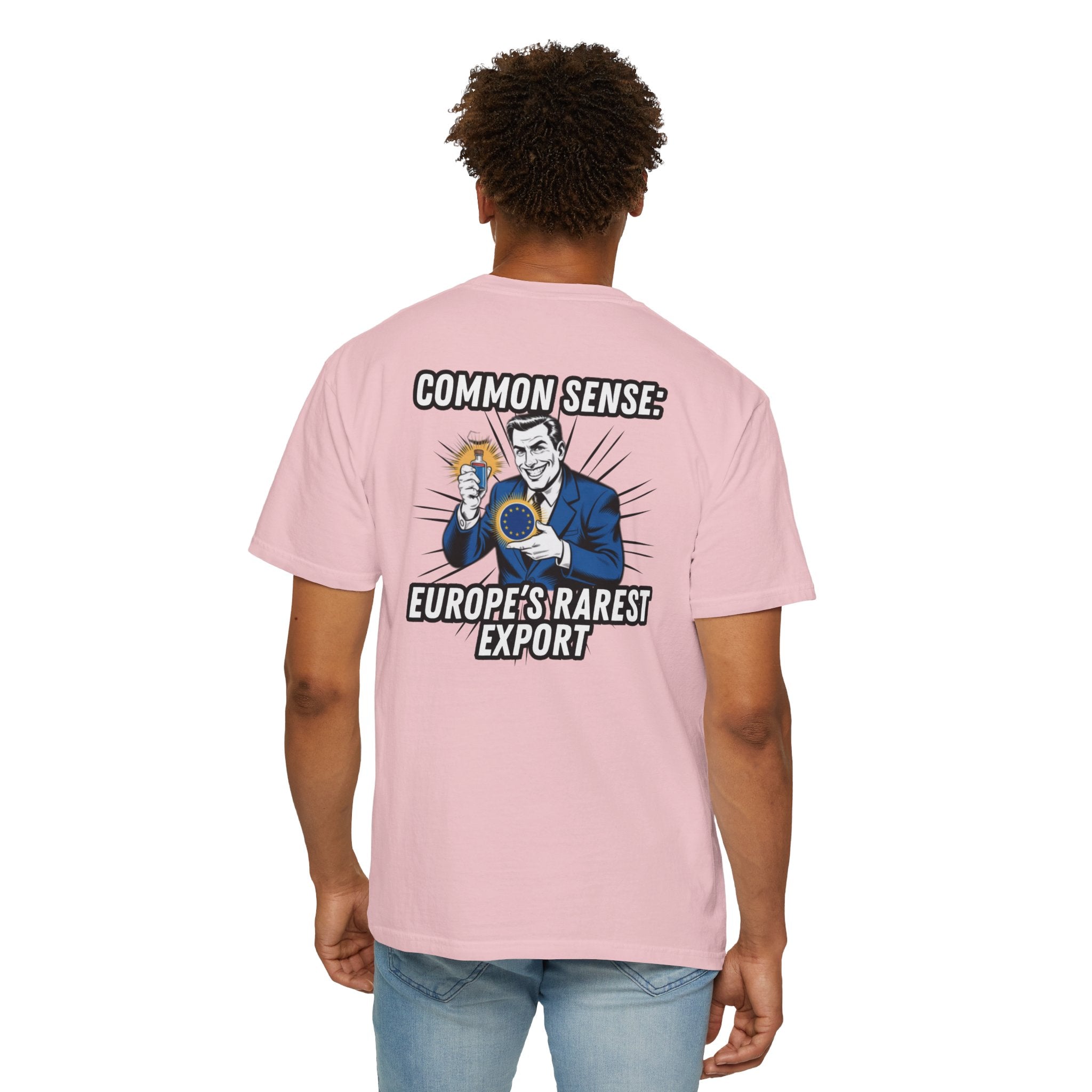 Common Sense Europe s Rarest Export T-shirt | Retro Political Satire Tee