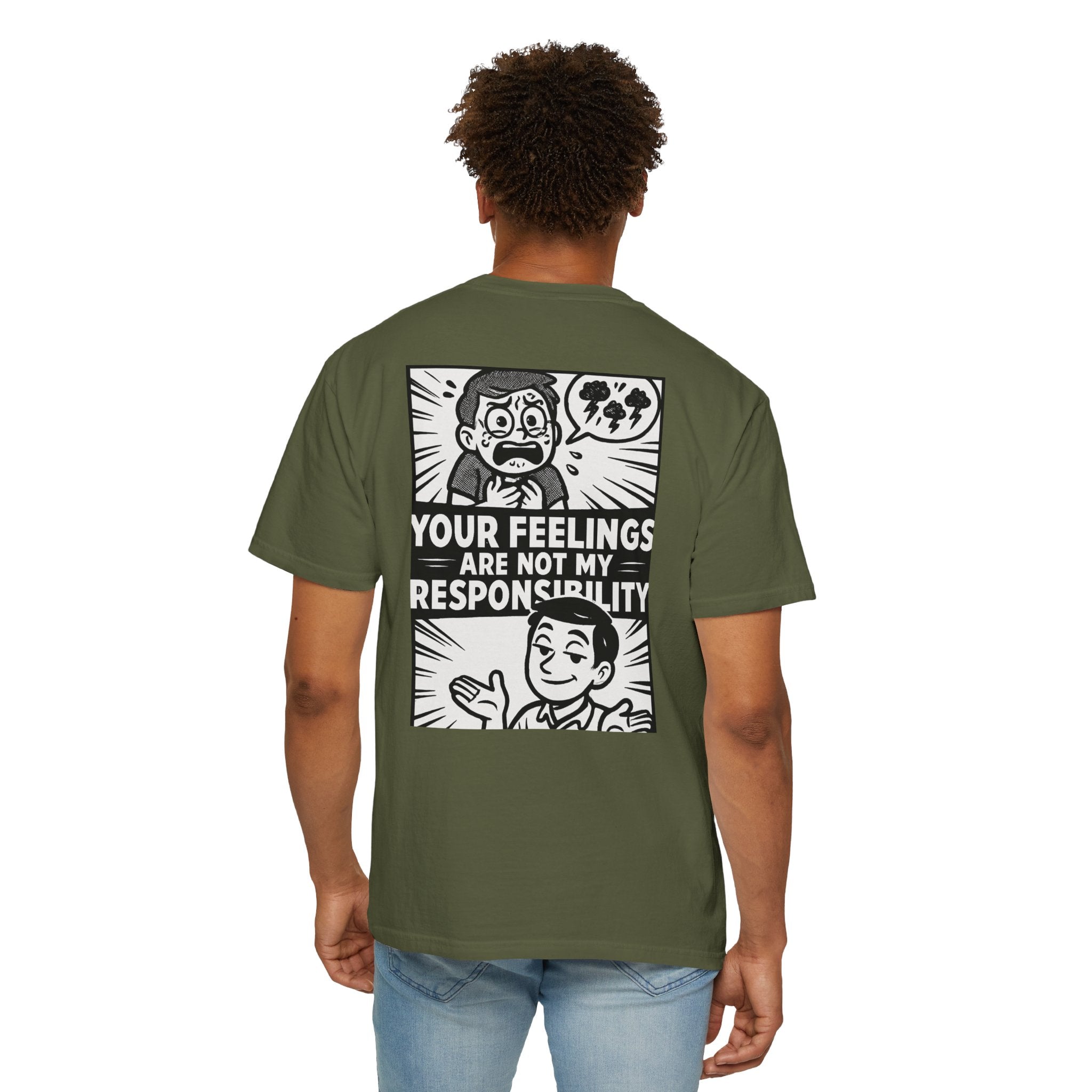 FACT > FEELINGS Graphic T-Shirt | Logic & Satire Streetwear Tee | No Offense Club