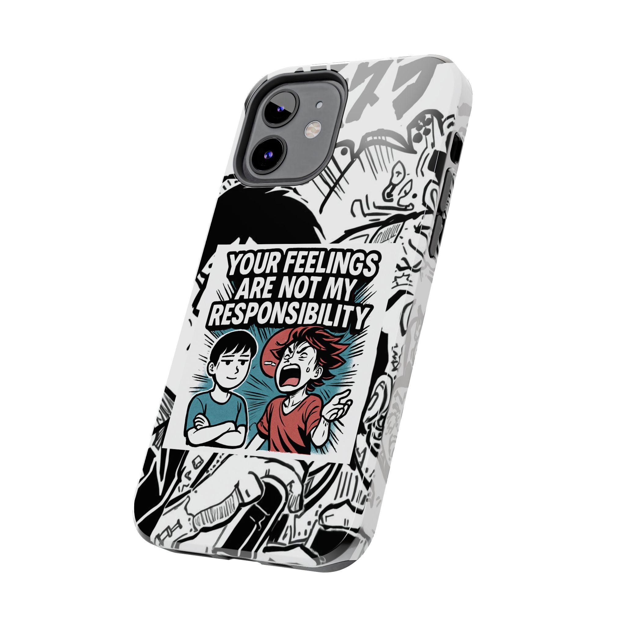 Your Feelings Are Not My Responsibility Phone Case | Funny Conservative Manga Comic iPhone & Samsung Cover