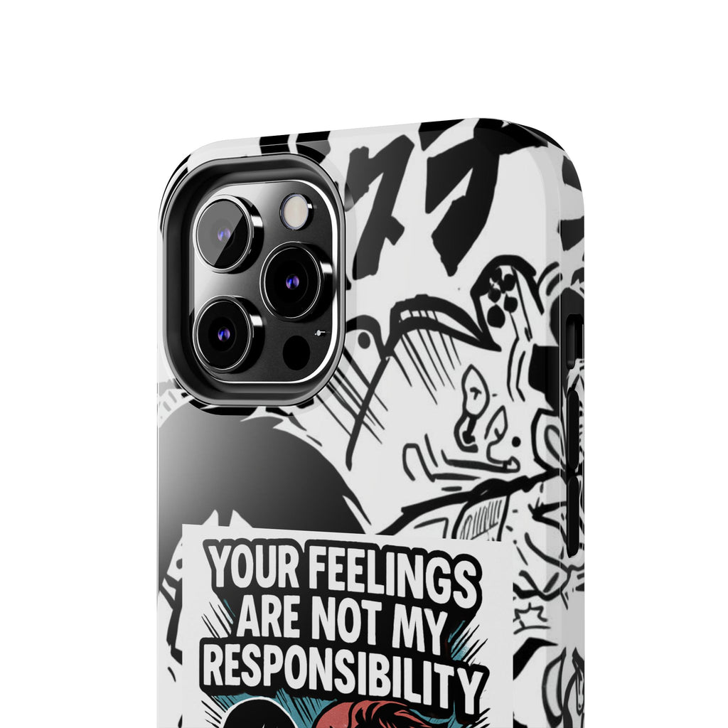 Your Feelings Are Not My Responsibility Phone Case | Funny Conservative Manga Comic iPhone & Samsung Cover