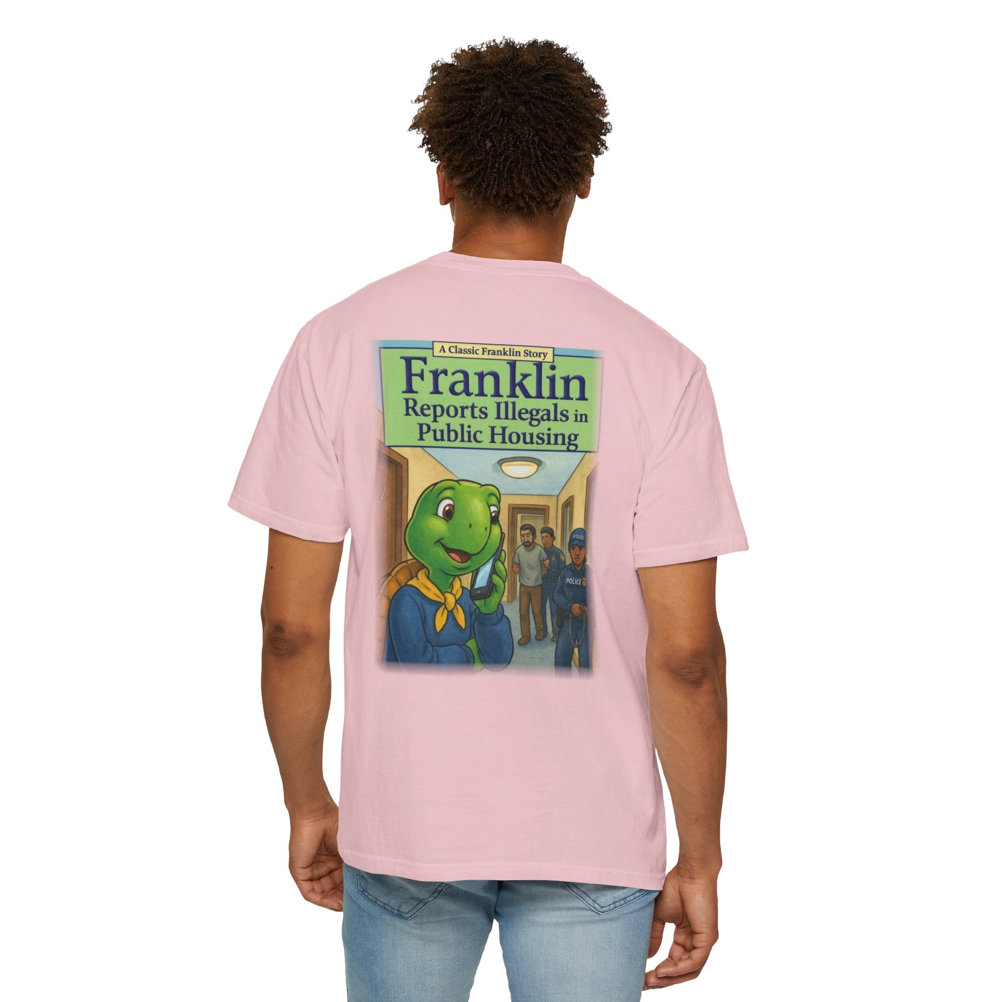 Franklin Reports Illegals in Public Housing T-shirt | Political Satire Tee