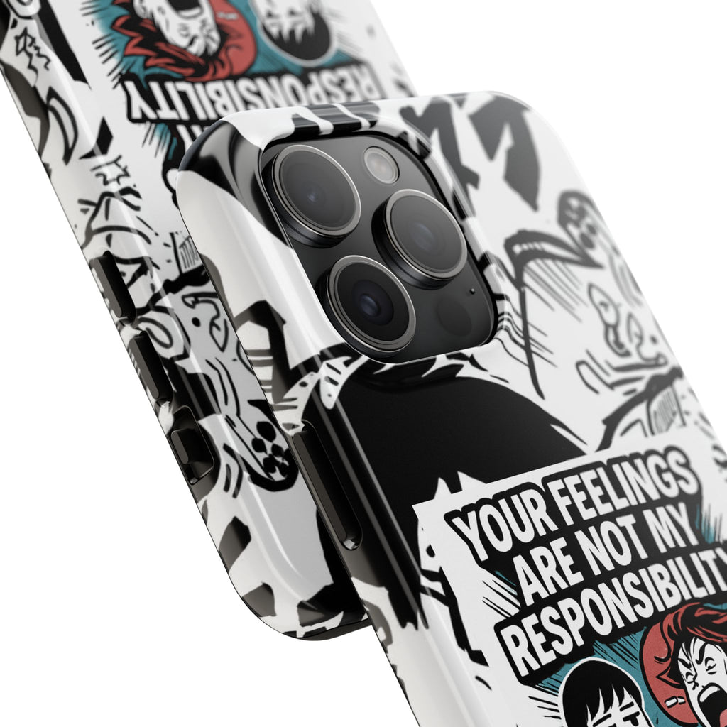 Your Feelings Are Not My Responsibility Phone Case | Funny Conservative Manga Comic iPhone & Samsung Cover