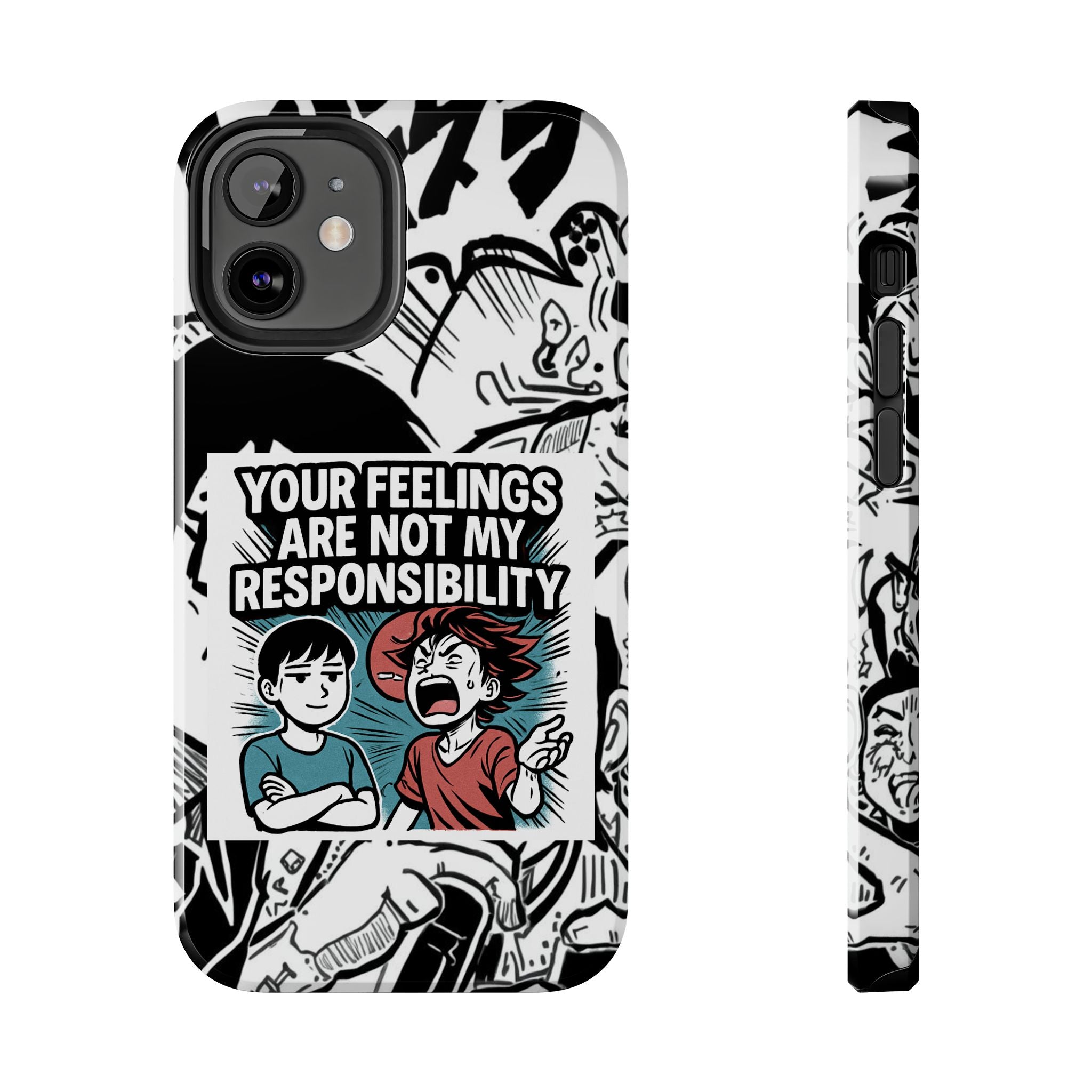Your Feelings Are Not My Responsibility Phone Case | Funny Conservative Manga Comic iPhone & Samsung Cover