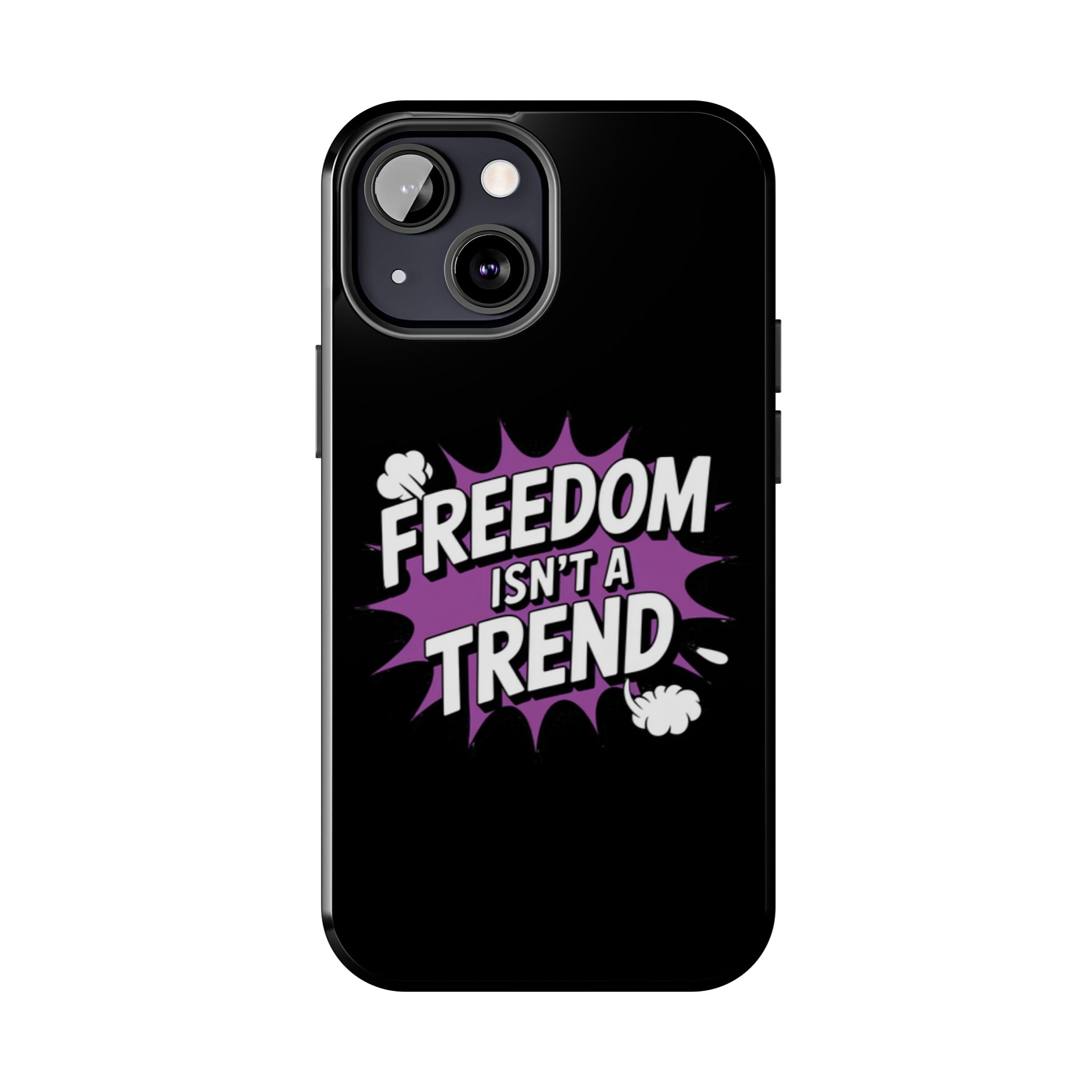 Freedom Isnt a Trend Phone Case | Conservative iPhone & Samsung Cover | Anti-Woke Comic Style Case | Republican Free Speech Accessory