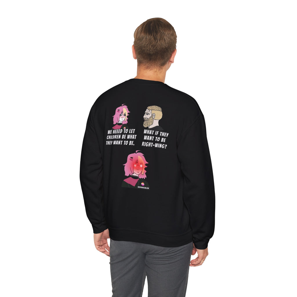 Anime Comic Panel Conversation Crewneck Sweatshirt | Conversation Graphic Sweatshirt