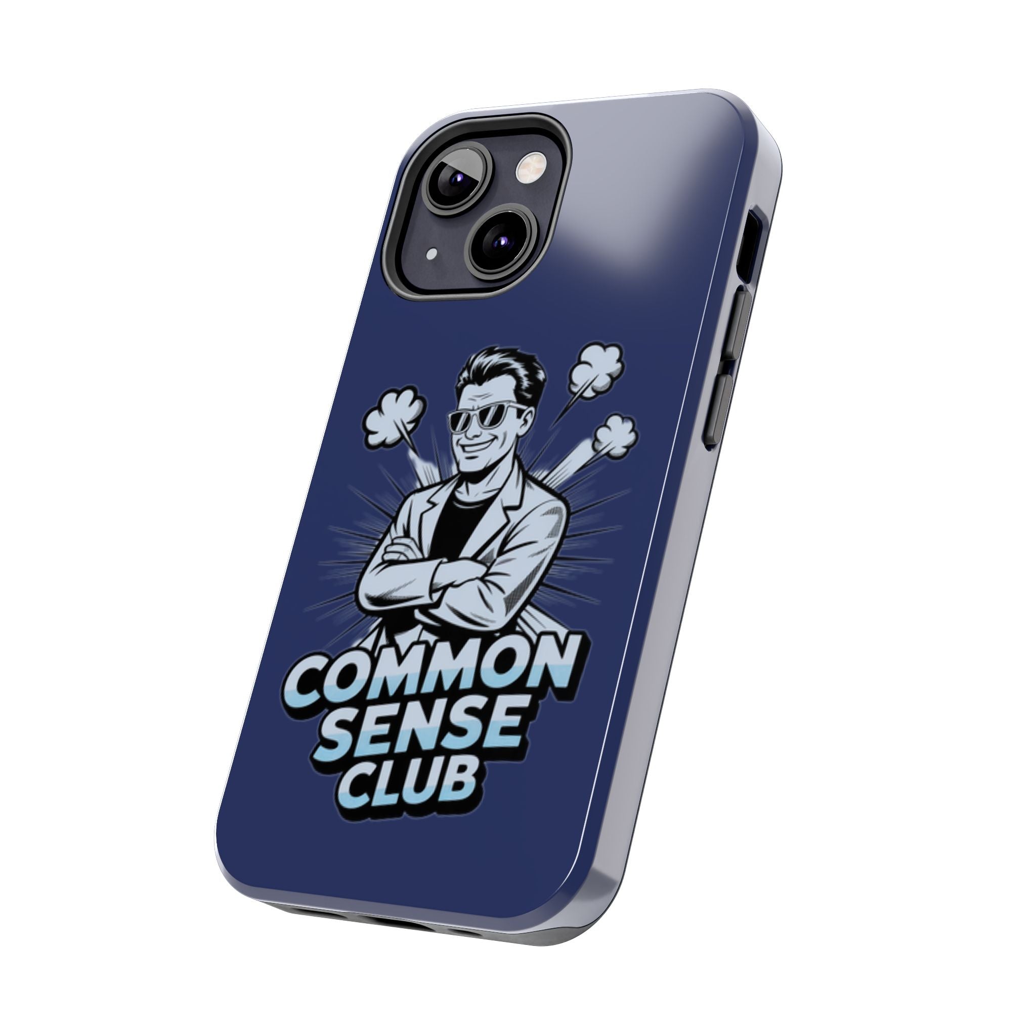 Common Sense Club Phone Case | Funny Conservative iPhone & Samsung Cover | Anti-Woke Retro Illustration Graphic Case