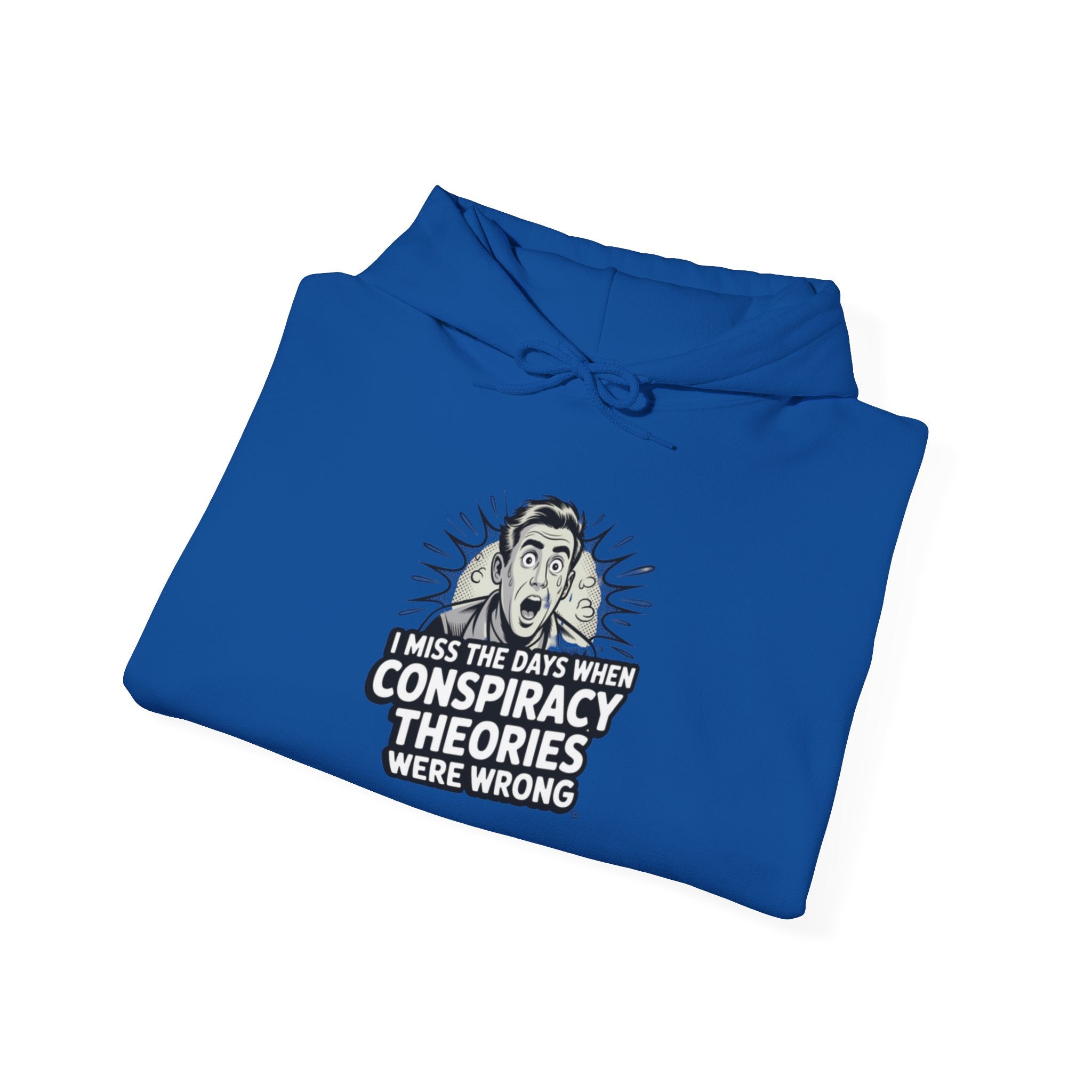I Miss the Days When Conspiracy Theories Were Wrong Hoodie | Retro Comic Graphic Pullover