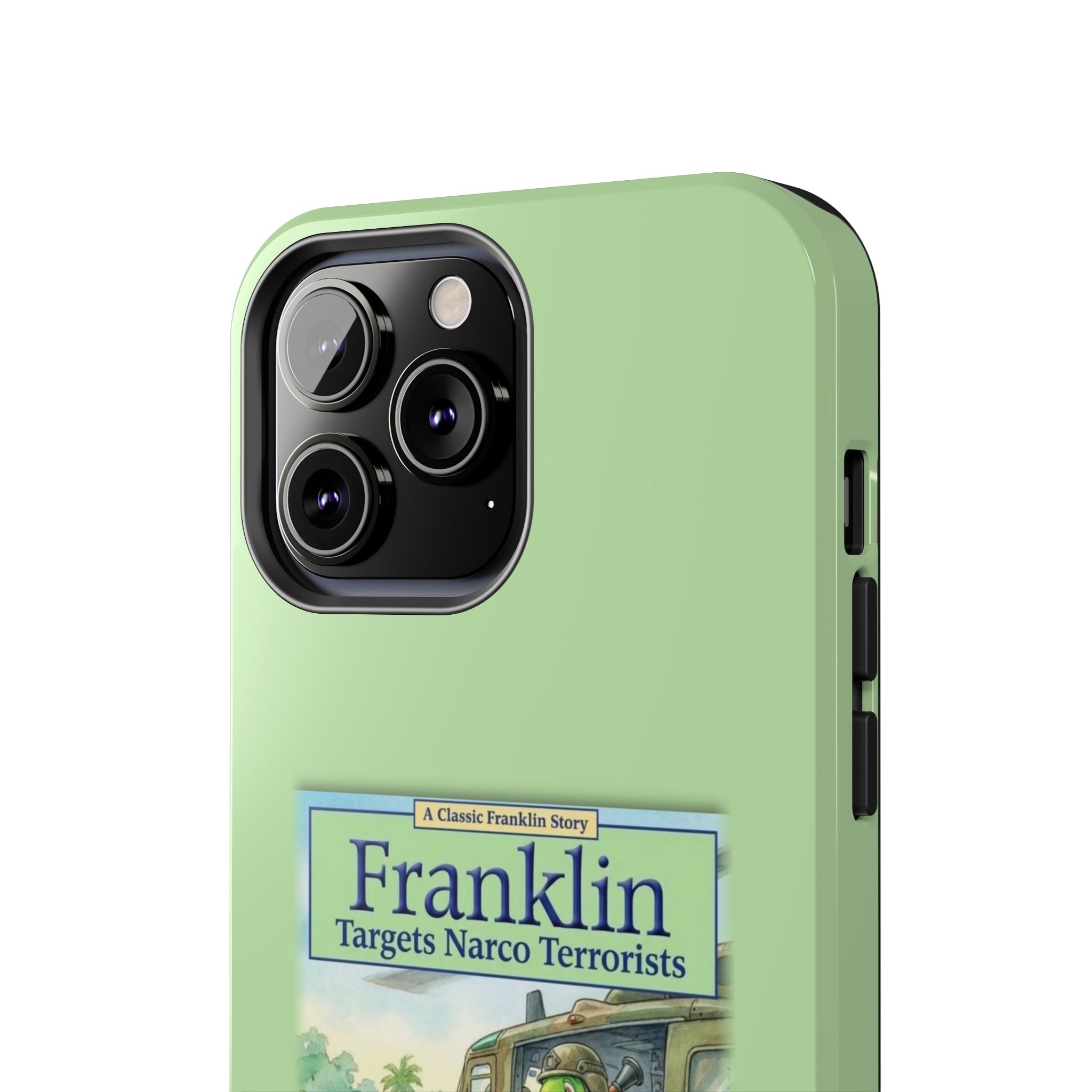 Franklin Targets Narco Terrorists Phone Case | Retro Turtle Graphic iPhone & Samsung Cover
