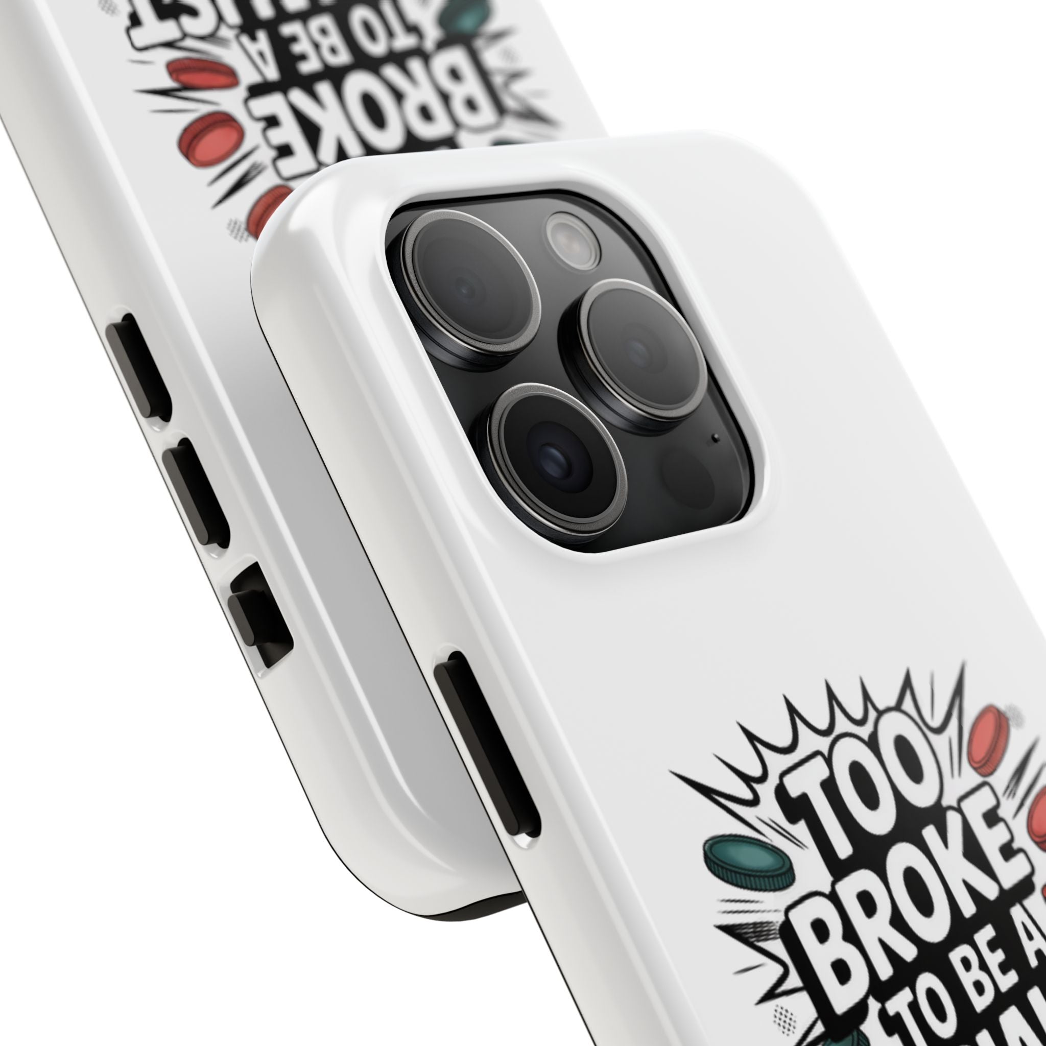 Too Broke to Be a Socialist Phone Case | Funny Conservative iPhone & Samsung Cover | Anti-Woke Political Comic Case