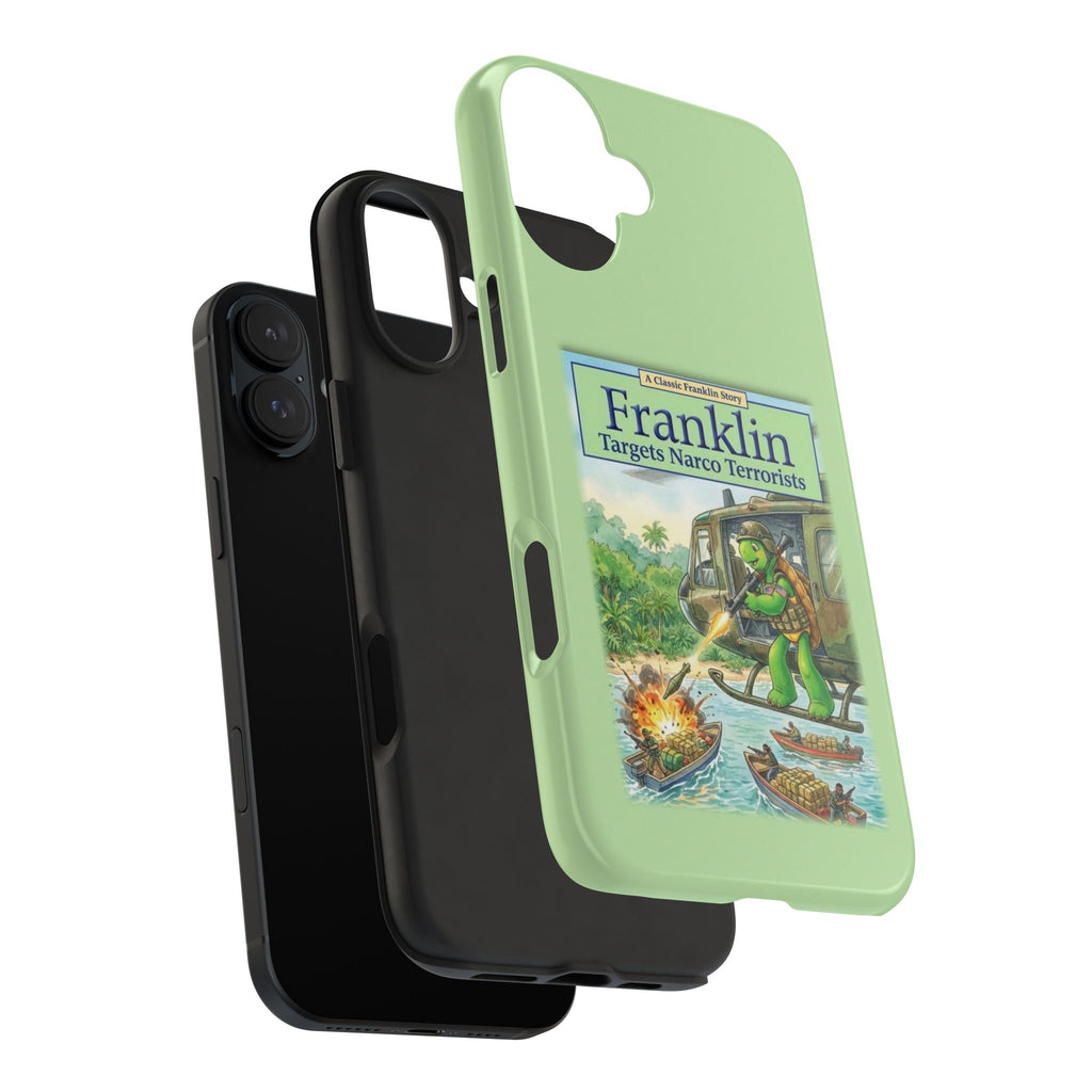 Franklin Targets Narco Terrorists Phone Case | Retro Turtle Graphic iPhone & Samsung Cover