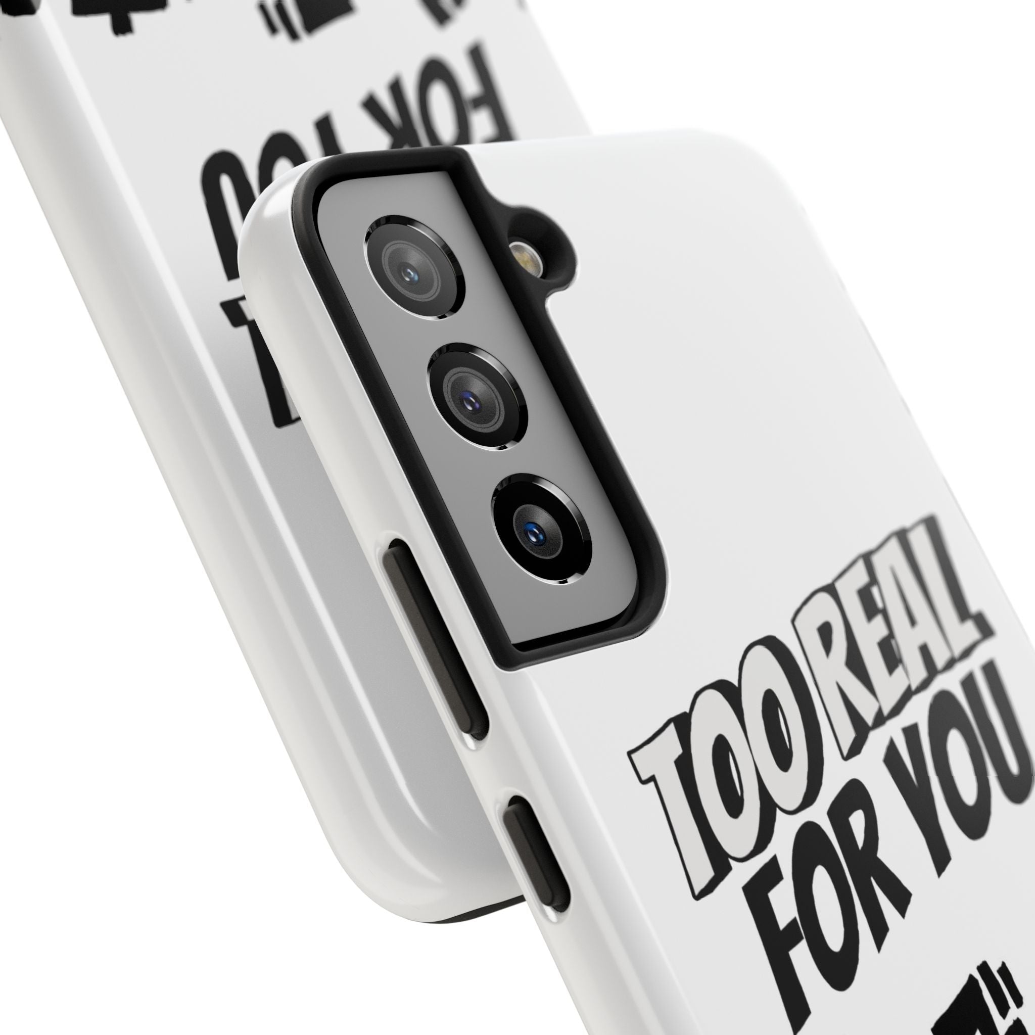 Too Real For You graphic phone case | Manga comic black white iPhone case