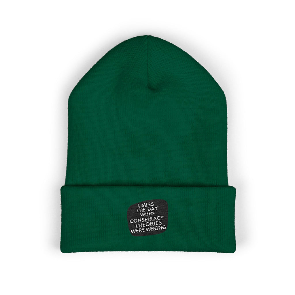 I Miss the Days When Conspiracy Theories Were Wrong Beanie | Retro Cuffed Hat