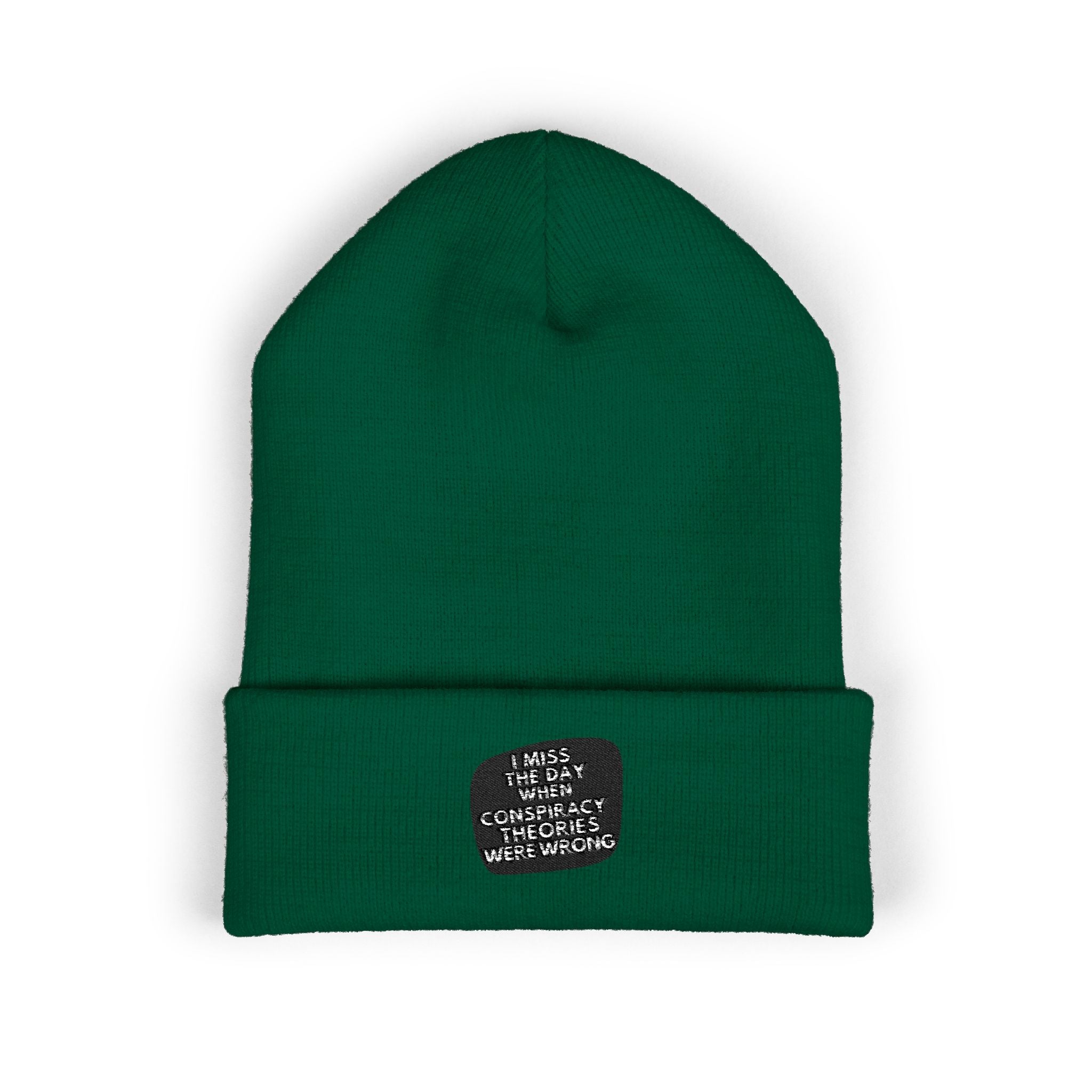 I Miss the Days When Conspiracy Theories Were Wrong Beanie | Retro Cuffed Hat