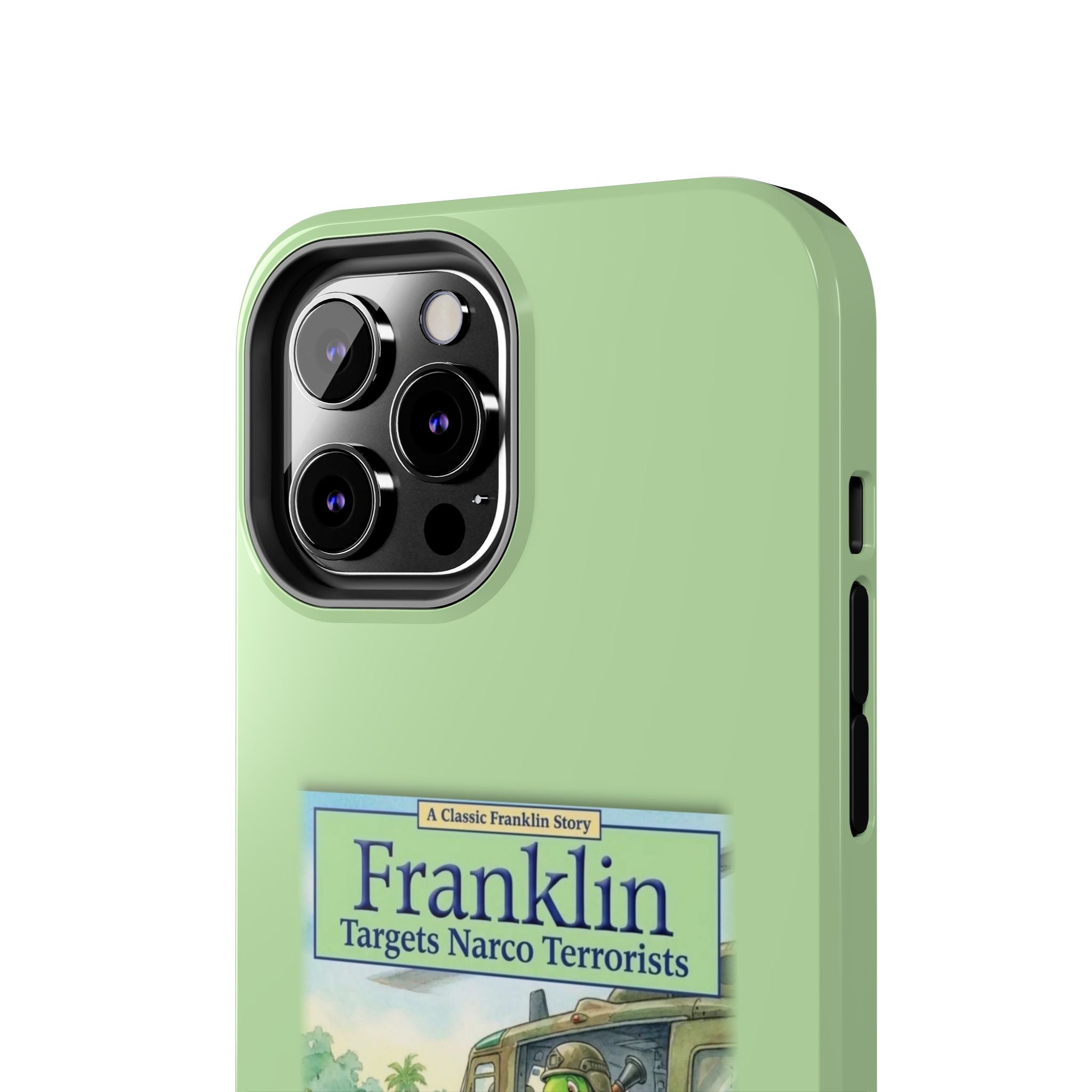 Franklin Targets Narco Terrorists Phone Case | Retro Turtle Graphic iPhone & Samsung Cover