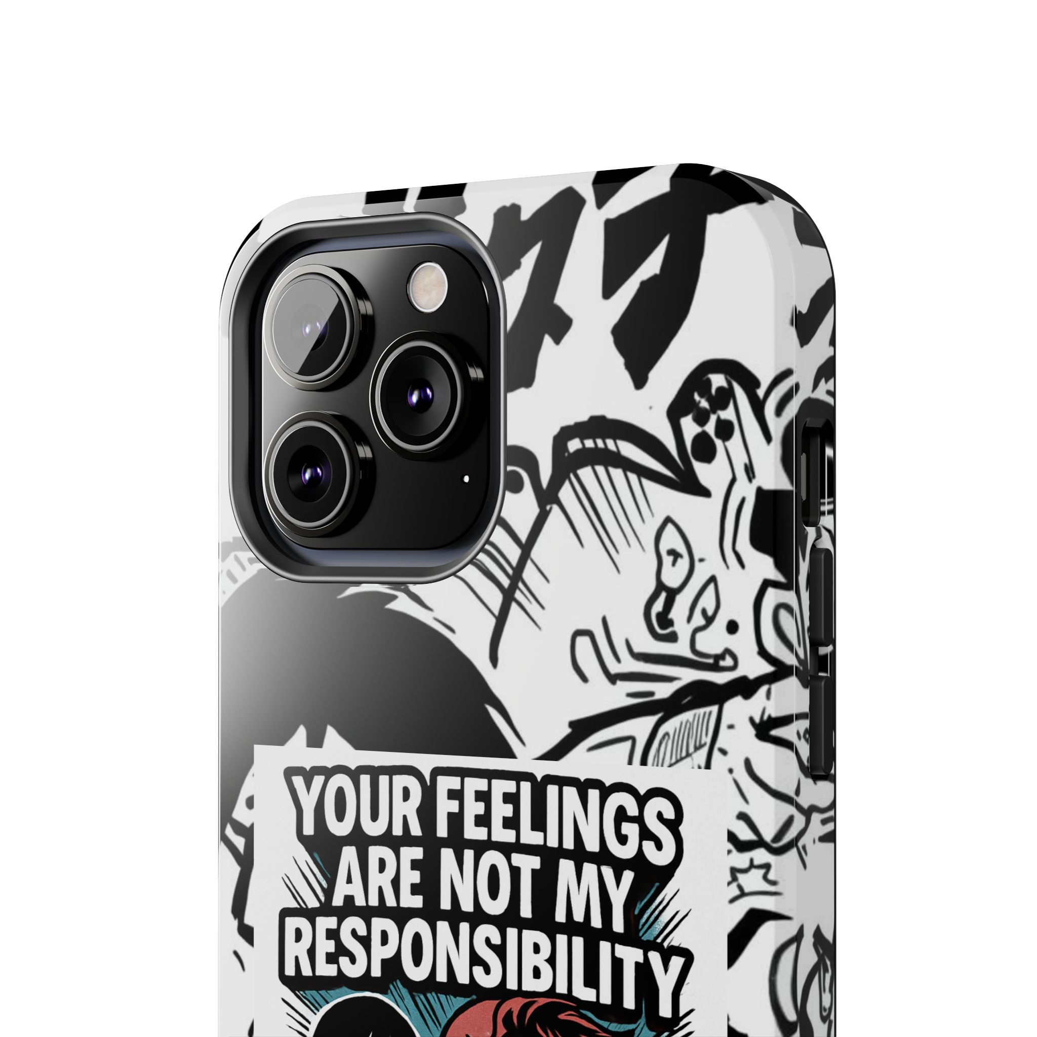 Your Feelings Are Not My Responsibility Phone Case | Funny Conservative Manga Comic iPhone & Samsung Cover