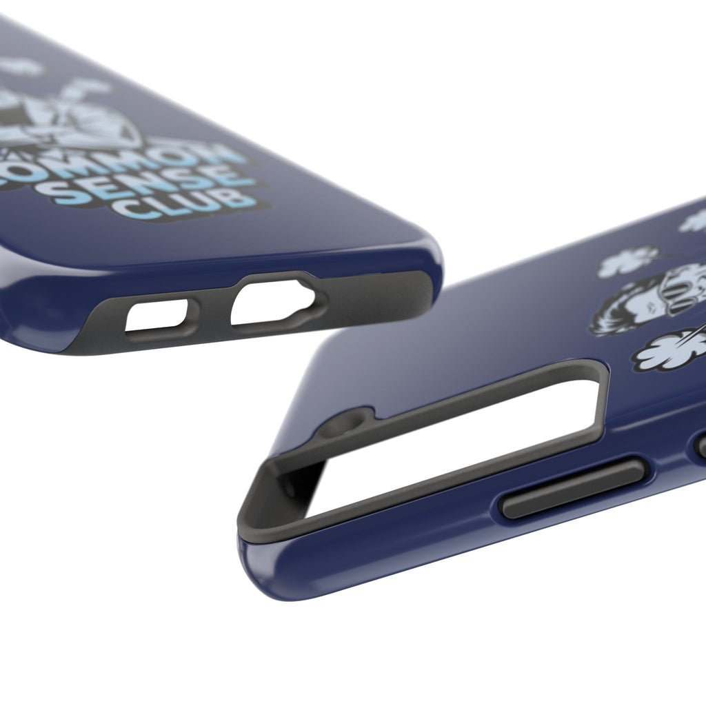 Common Sense Club Phone Case | Funny Conservative iPhone & Samsung Cover | Anti-Woke Retro Illustration Graphic Case