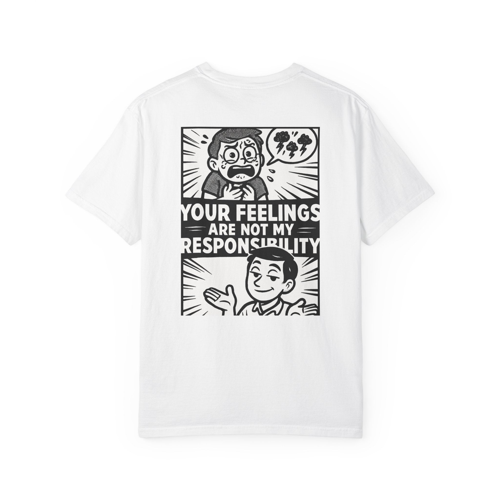 FACT > FEELINGS Graphic T-Shirt | Logic & Satire Streetwear Tee | No Offense Club