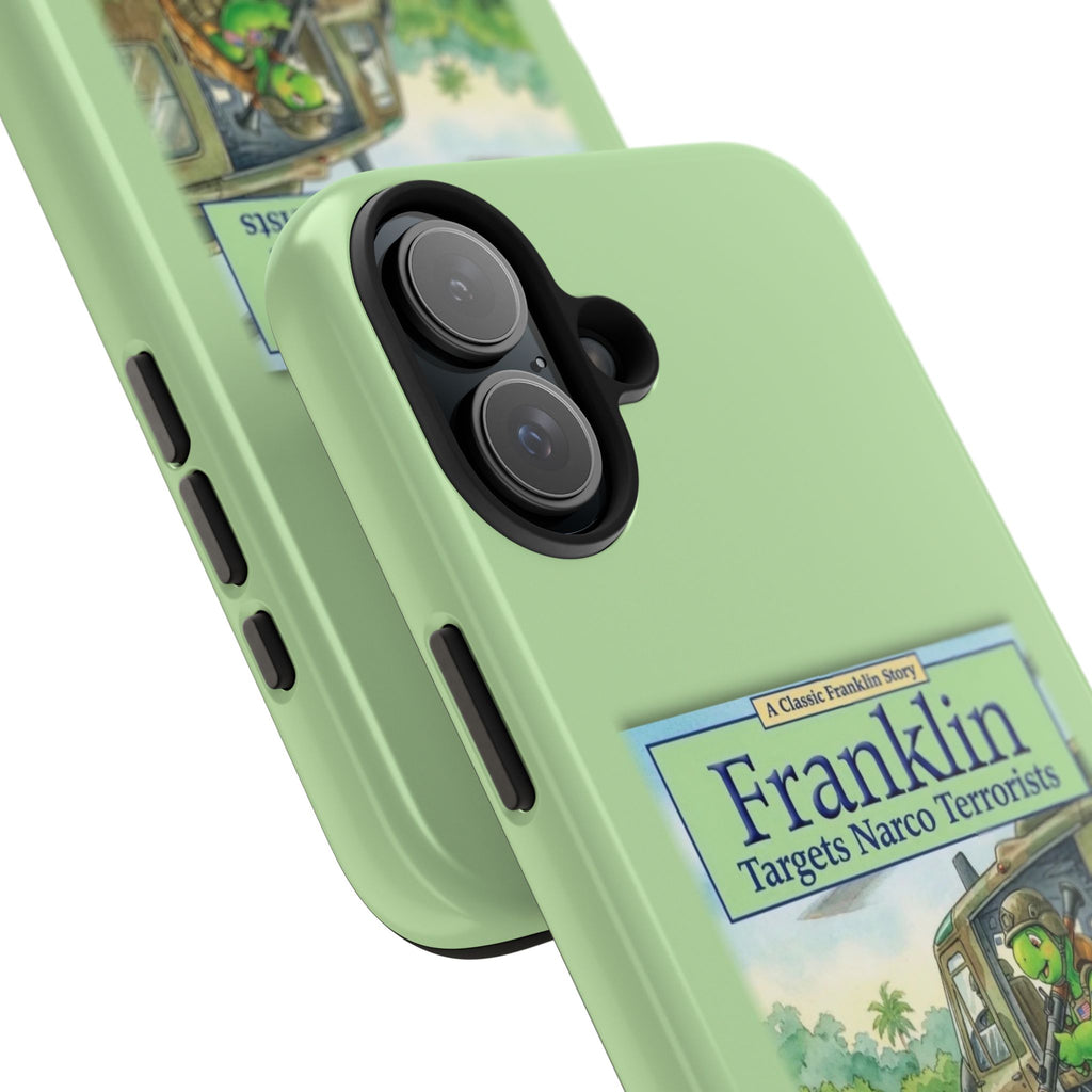 Franklin Targets Narco Terrorists Phone Case | Retro Turtle Graphic iPhone & Samsung Cover