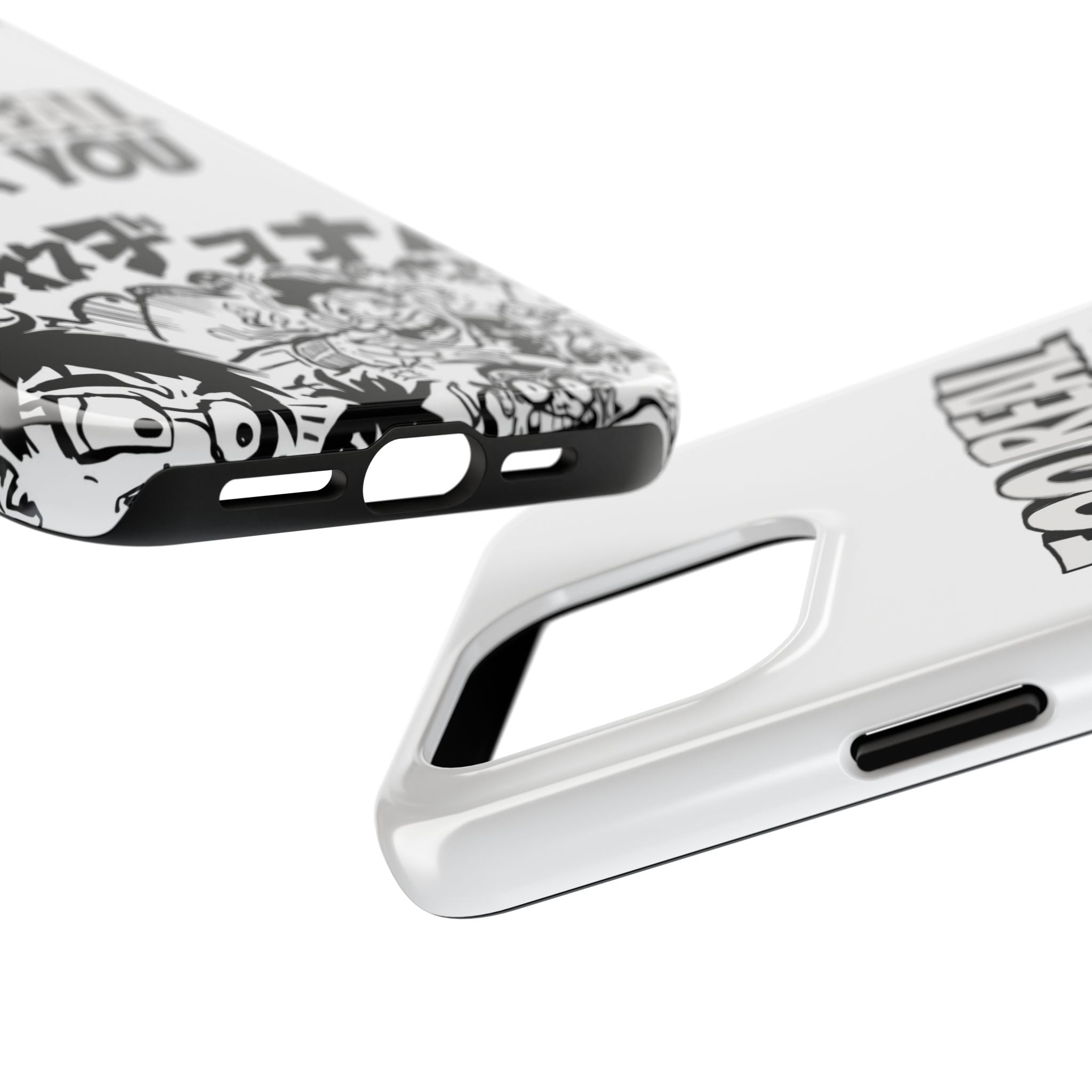 Too Real For You graphic phone case | Manga comic black white iPhone case