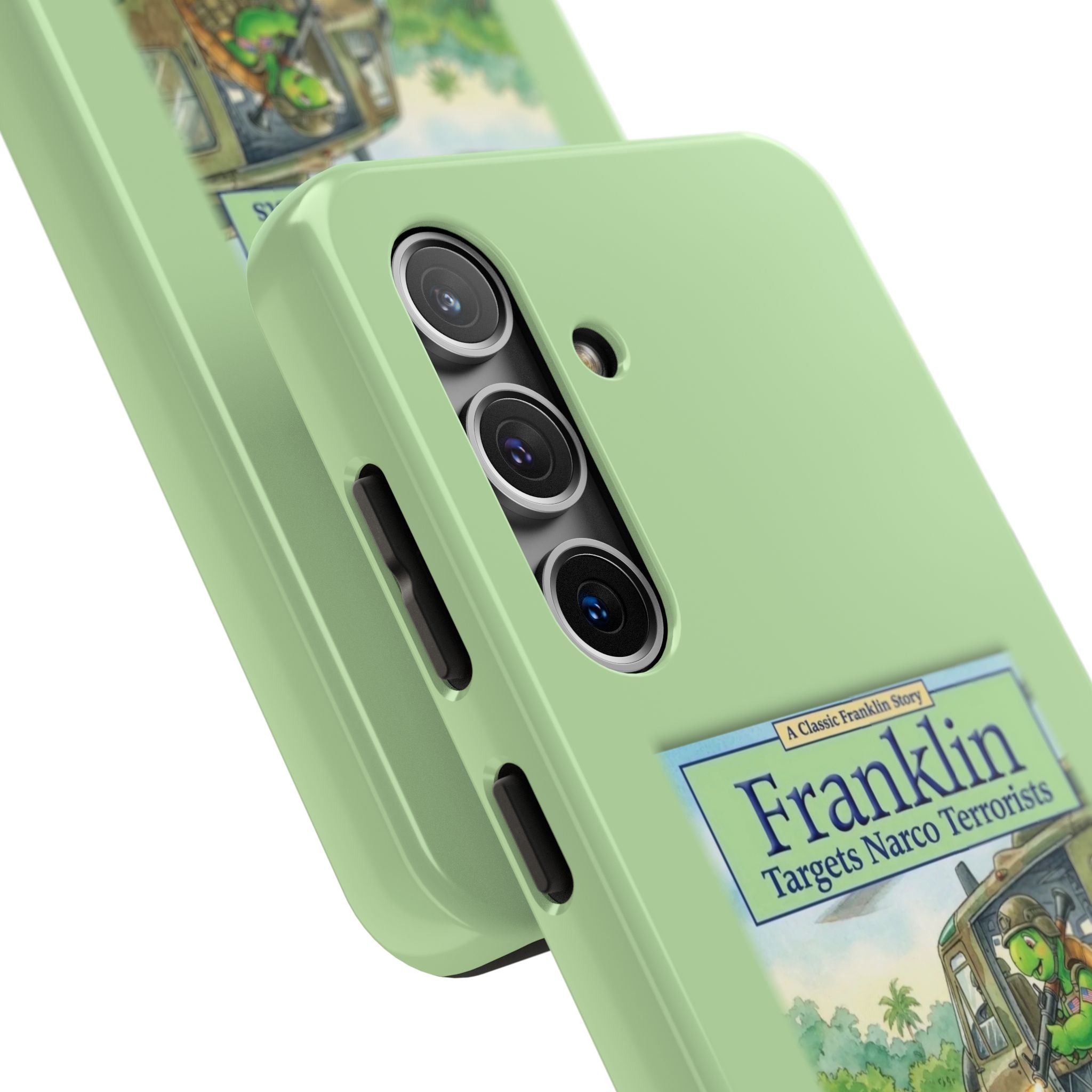 Franklin Targets Narco Terrorists Phone Case | Retro Turtle Graphic iPhone & Samsung Cover