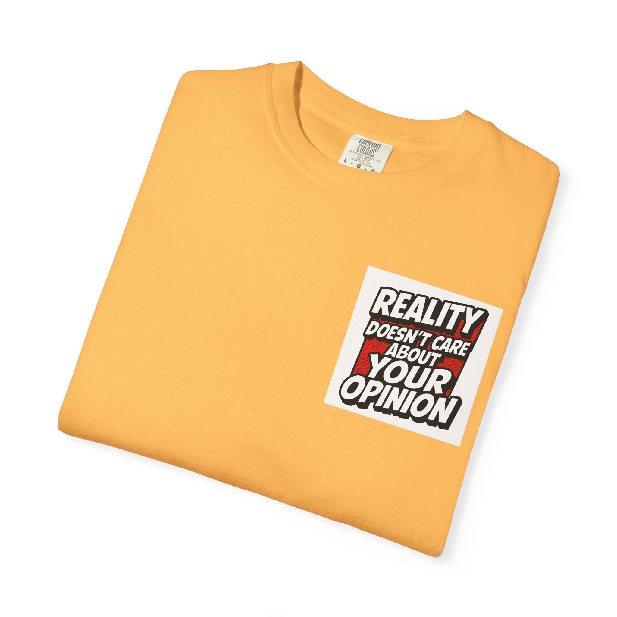 Reality Doesnt Care About Your Opinion | Garment Dyed Unisex T-Shirt | Comfort Colors 1717
