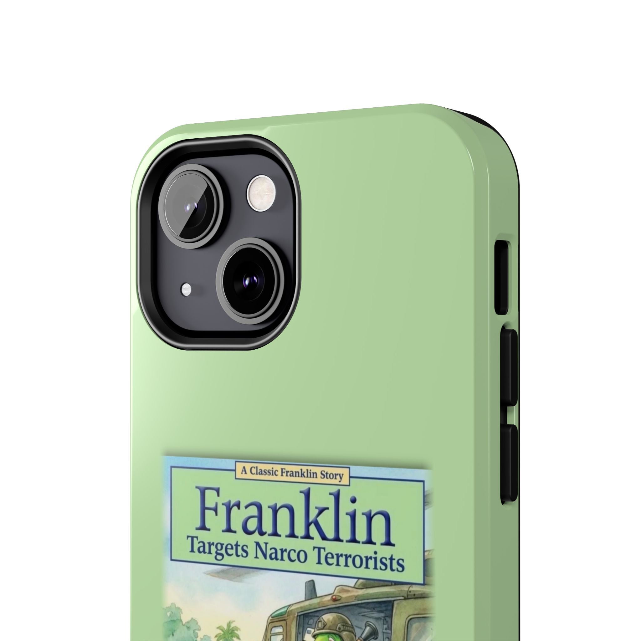 Franklin Targets Narco Terrorists Phone Case | Retro Turtle Graphic iPhone & Samsung Cover